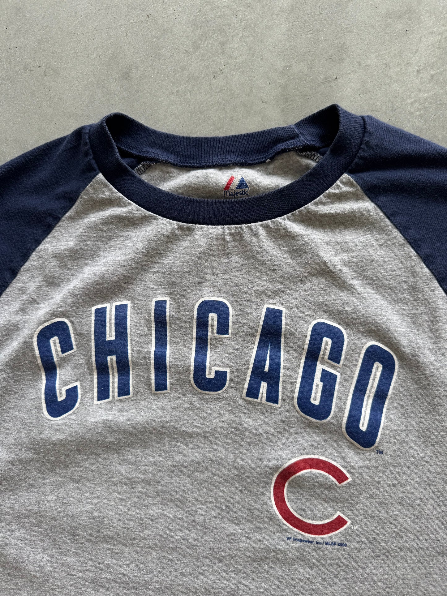 Vintage 00s Chicago Cubs 3/4 Sleeve - XL