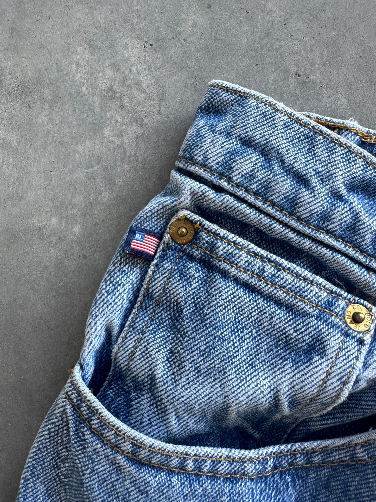 Vintage Polo Ralph Lauren Denim Shorts - 29x3.5