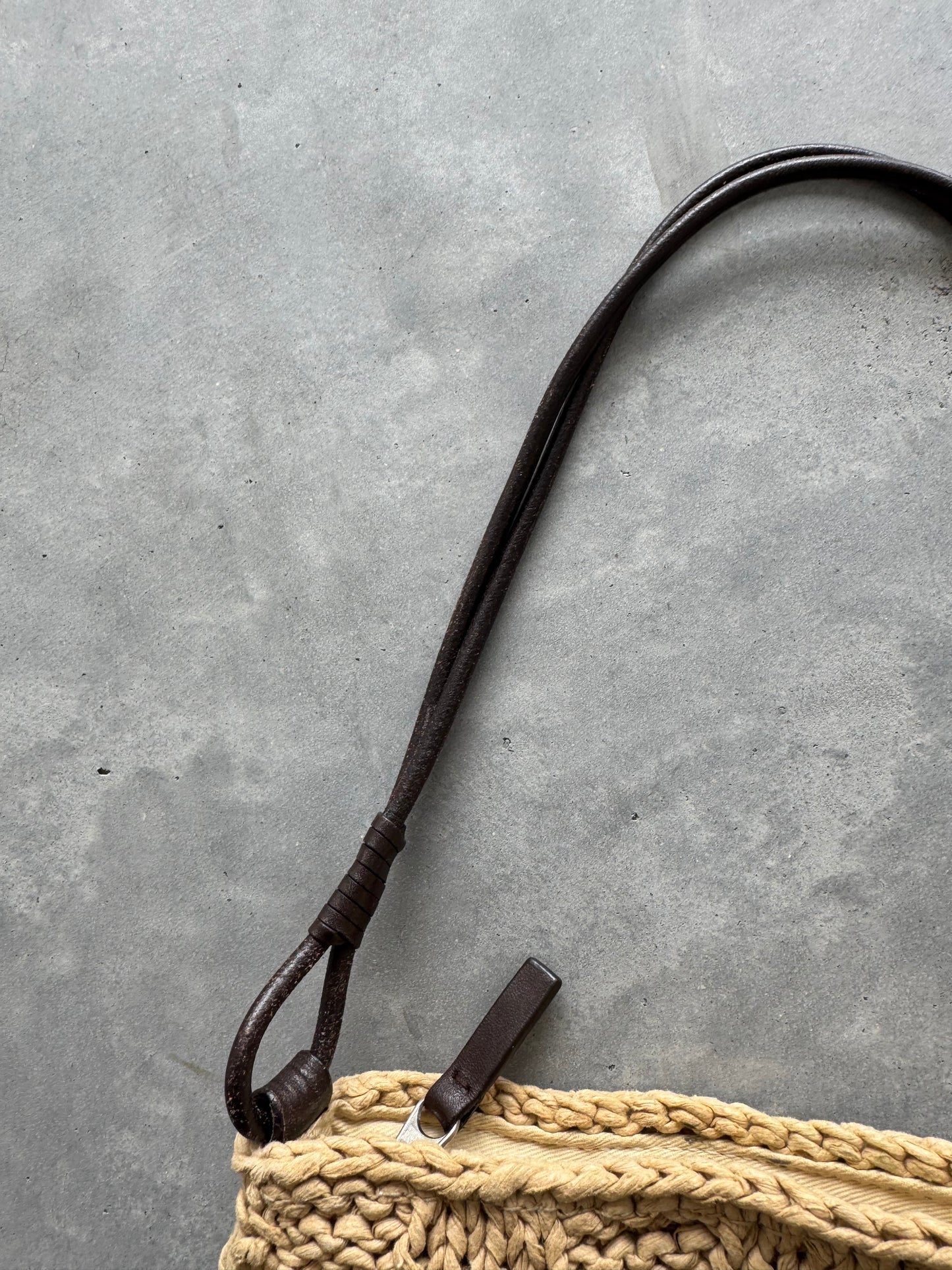 Vintage The Sak Crochet Shoulder Bag
