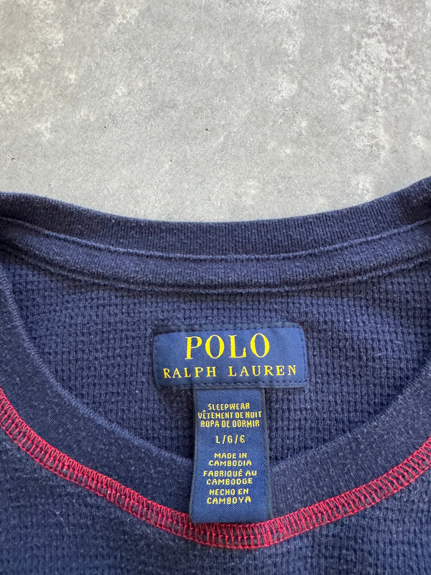 Vintage Polo Ralph Lauren Waffle Knit Long Sleeve - L
