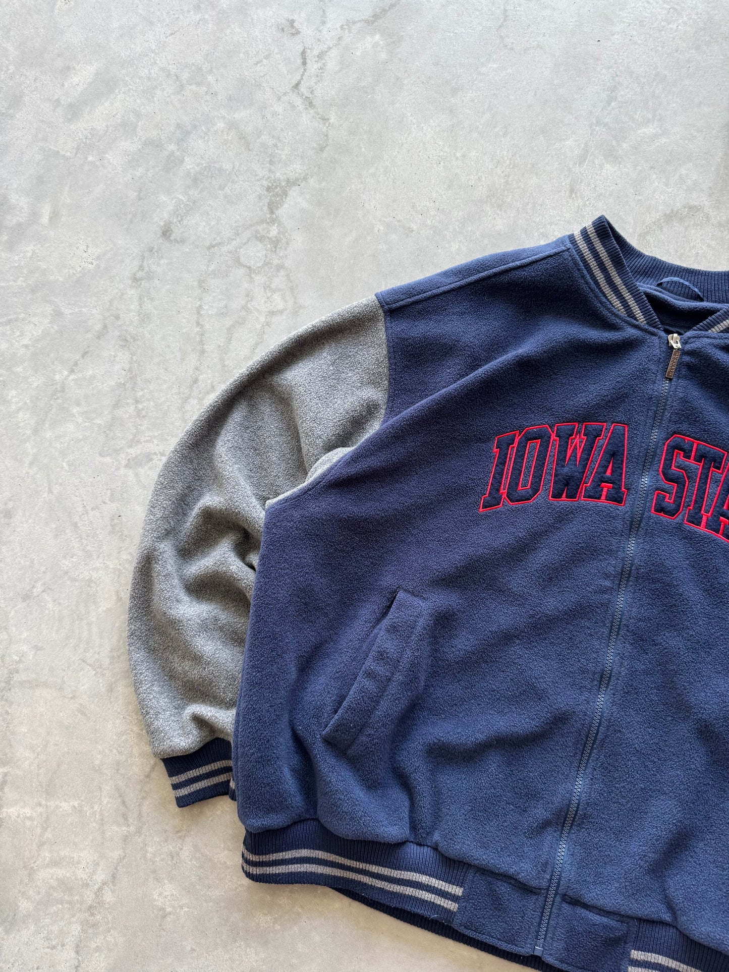 Vintage 90s Iowa State Fleece Jacket - XL