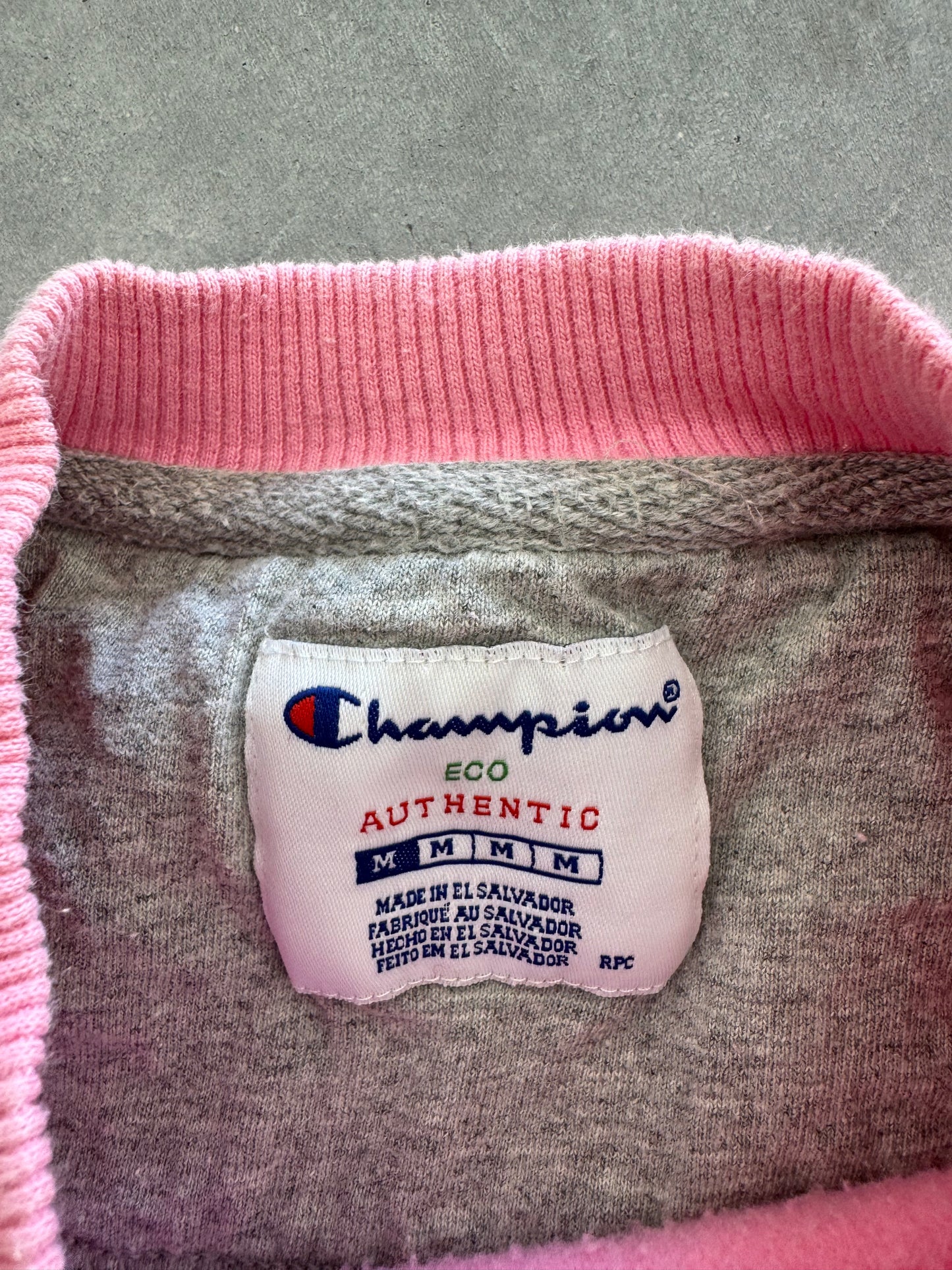 Vintage Pink Champion Sweatshirt - M