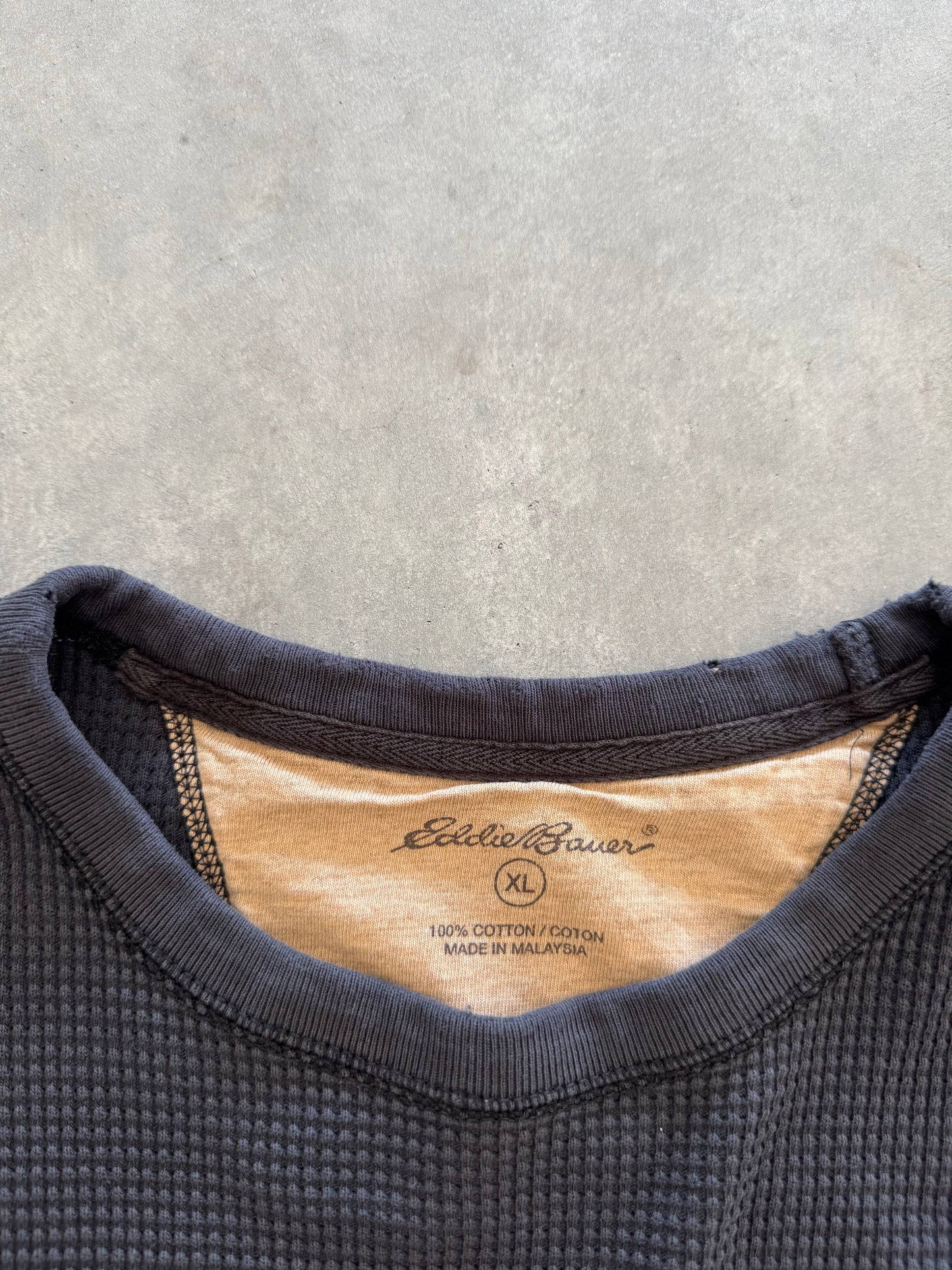 Vintage Eddie Bauer Waffle Knit Long Sleeve - XL