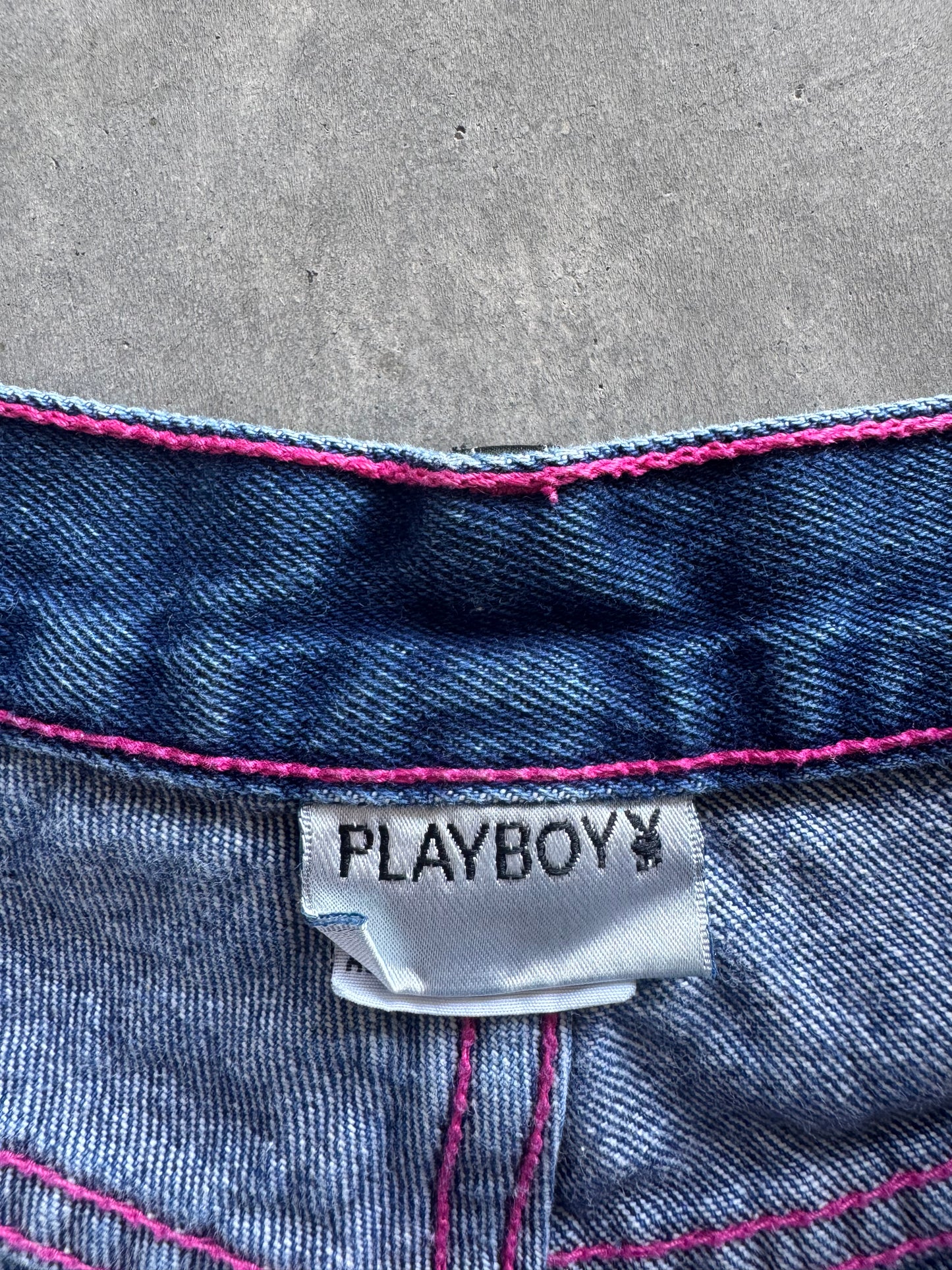 Vintage Playboy Denim Shorts - 26x2.5