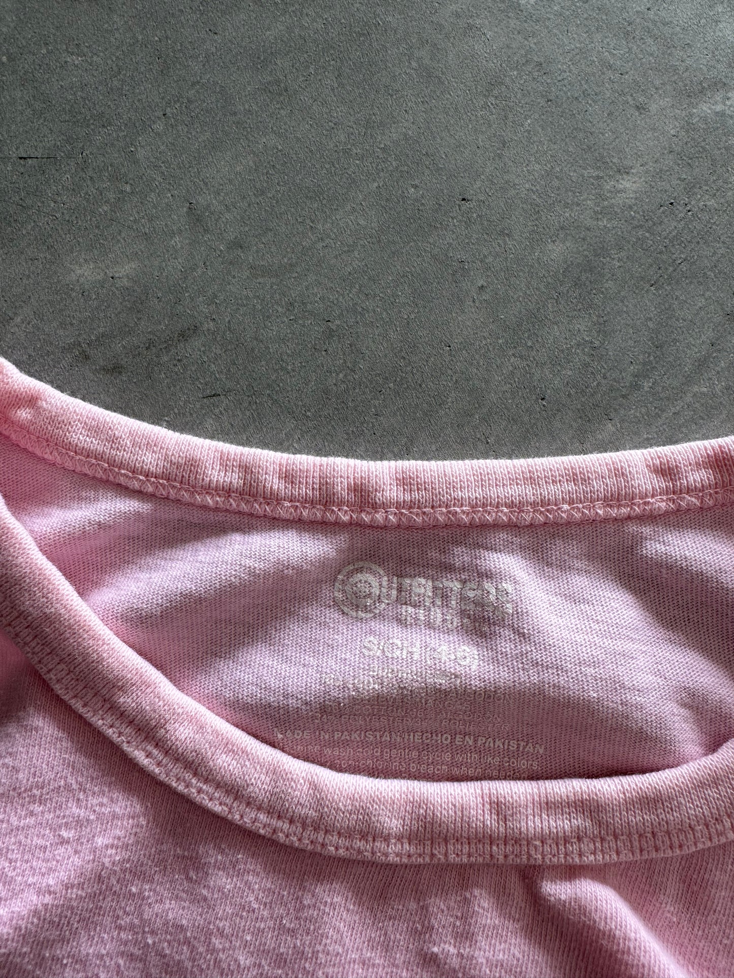 Vintage Pink & Camo Layered Women’s Long Sleeve - S