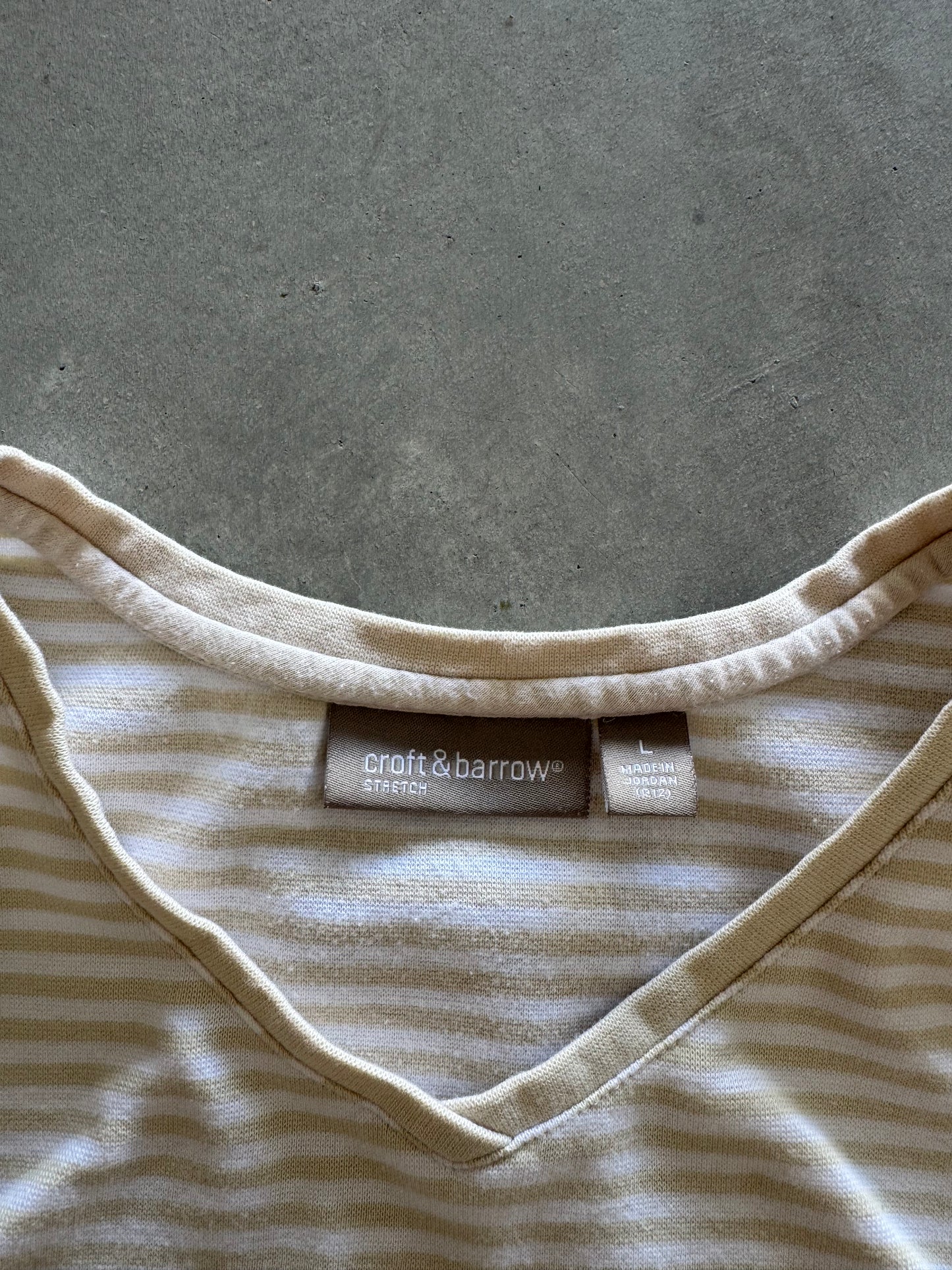 Vintage Striped Women’s Tee - L