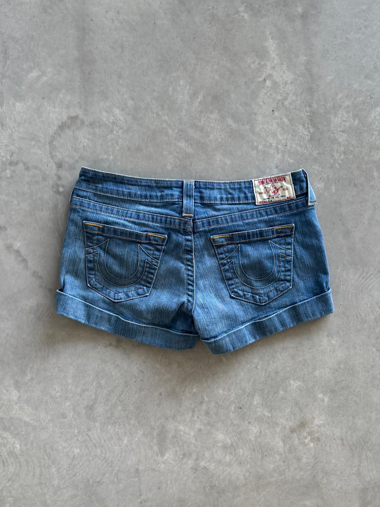 Vintage True Religion Denim Mini Shorts - 31x2.5