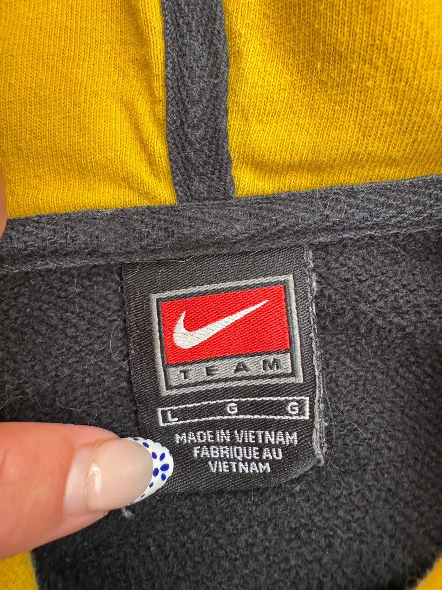 Vintage 90s Nike Iowa Hawkeyes Hoodie - L