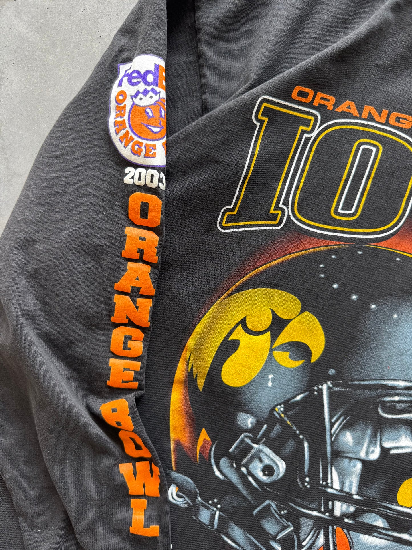 Vintage Iowa Hawkeyes 2003 Orange Bowl Longsleeve - XL