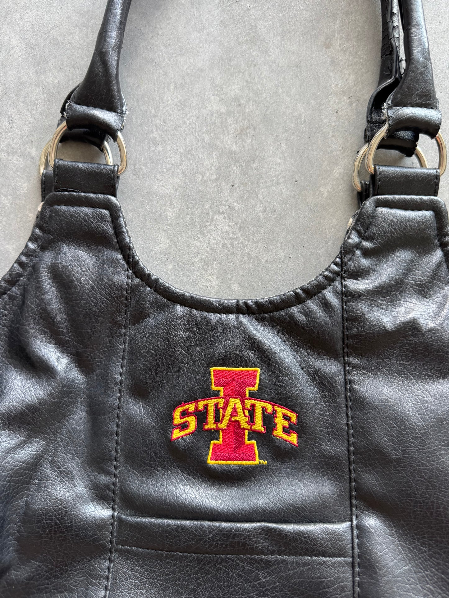 Vintage Iowa State Cyclones Leather Purse