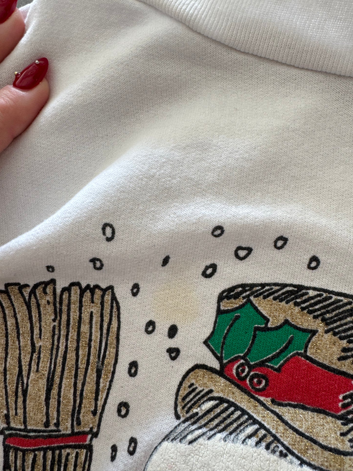 Vintage Christmas Sweatshirt - L