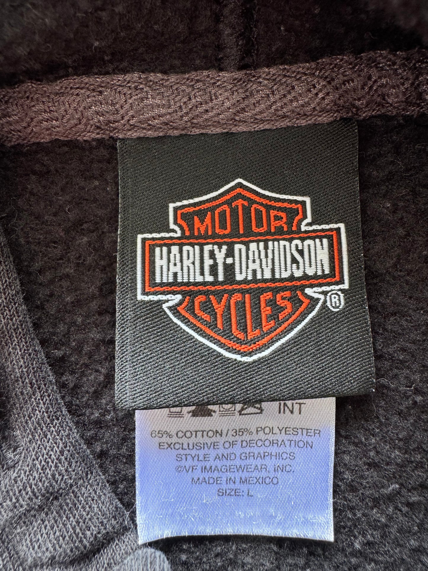 Harley Davidson Women’s Zip Up Hoodie - L