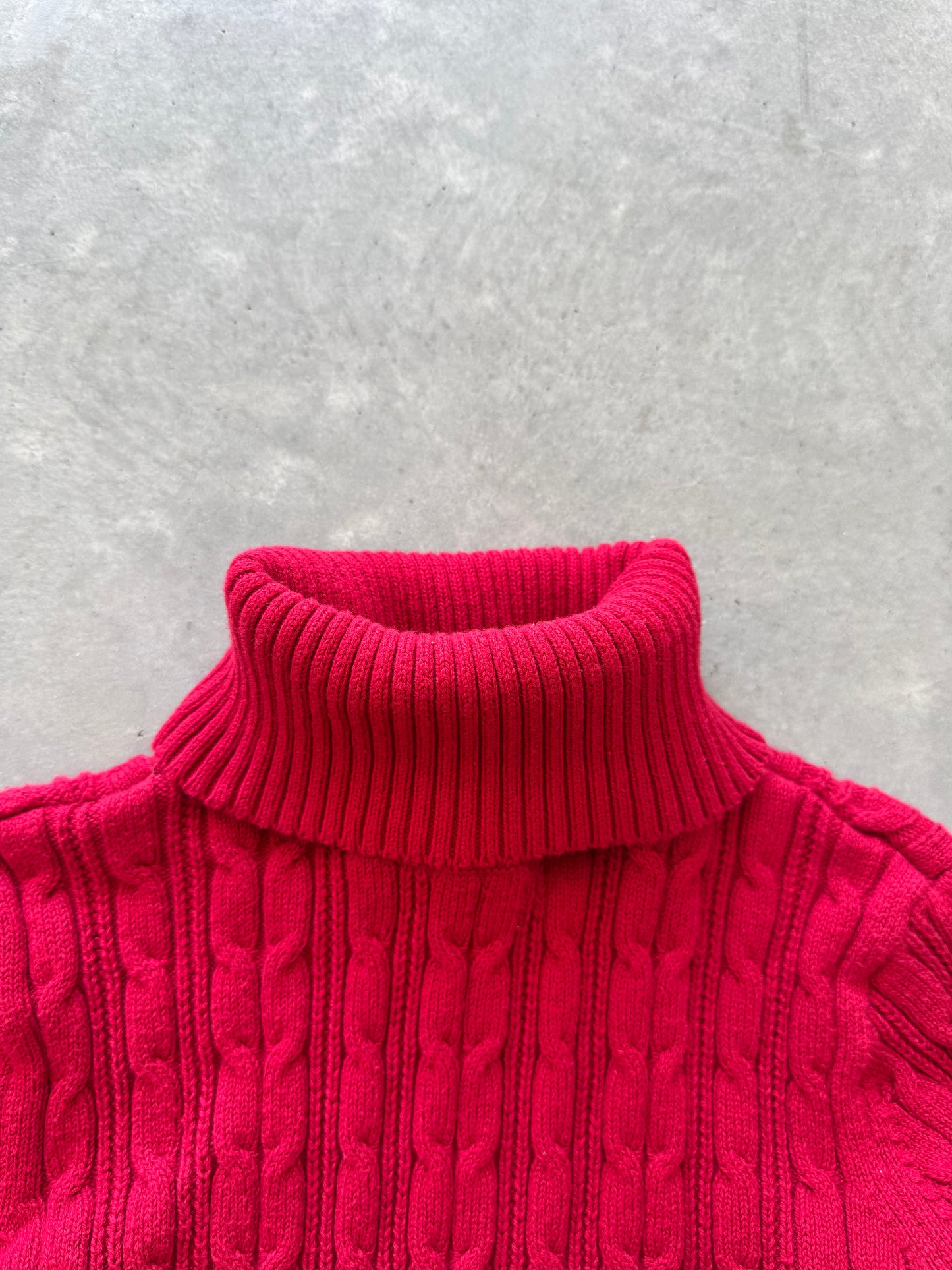 Vintage St. John’s Bay Cable Knit Turtle Neck - M