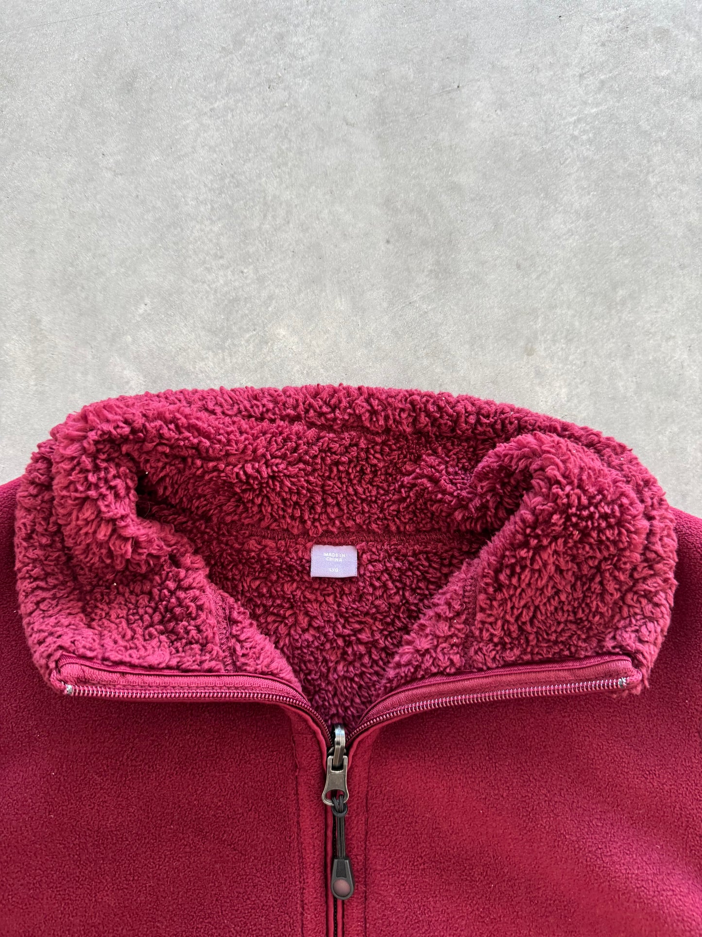 Vintage Fleece Womens Vest - L