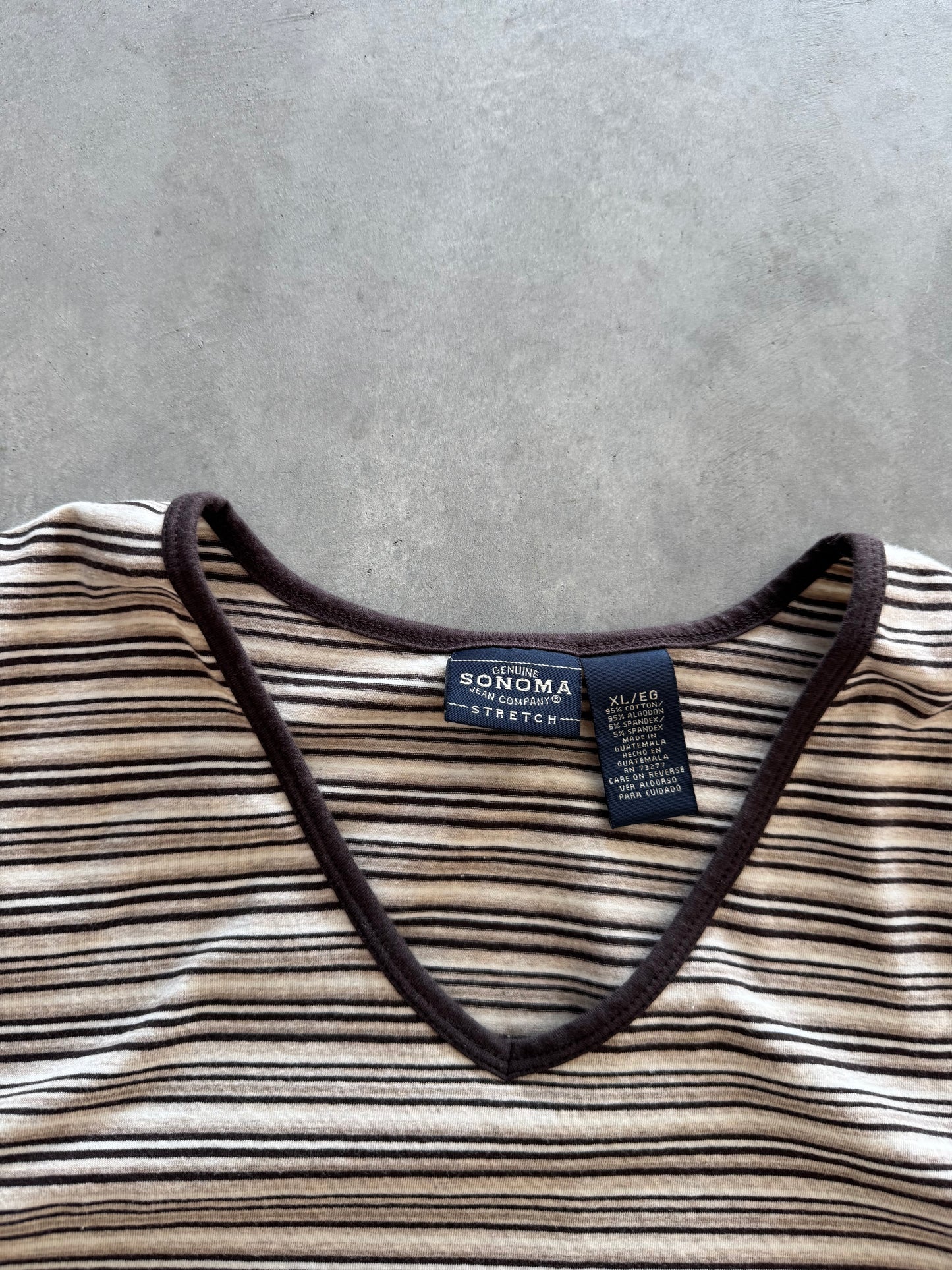 Vintage Striped Women’s Long Sleeve - XL