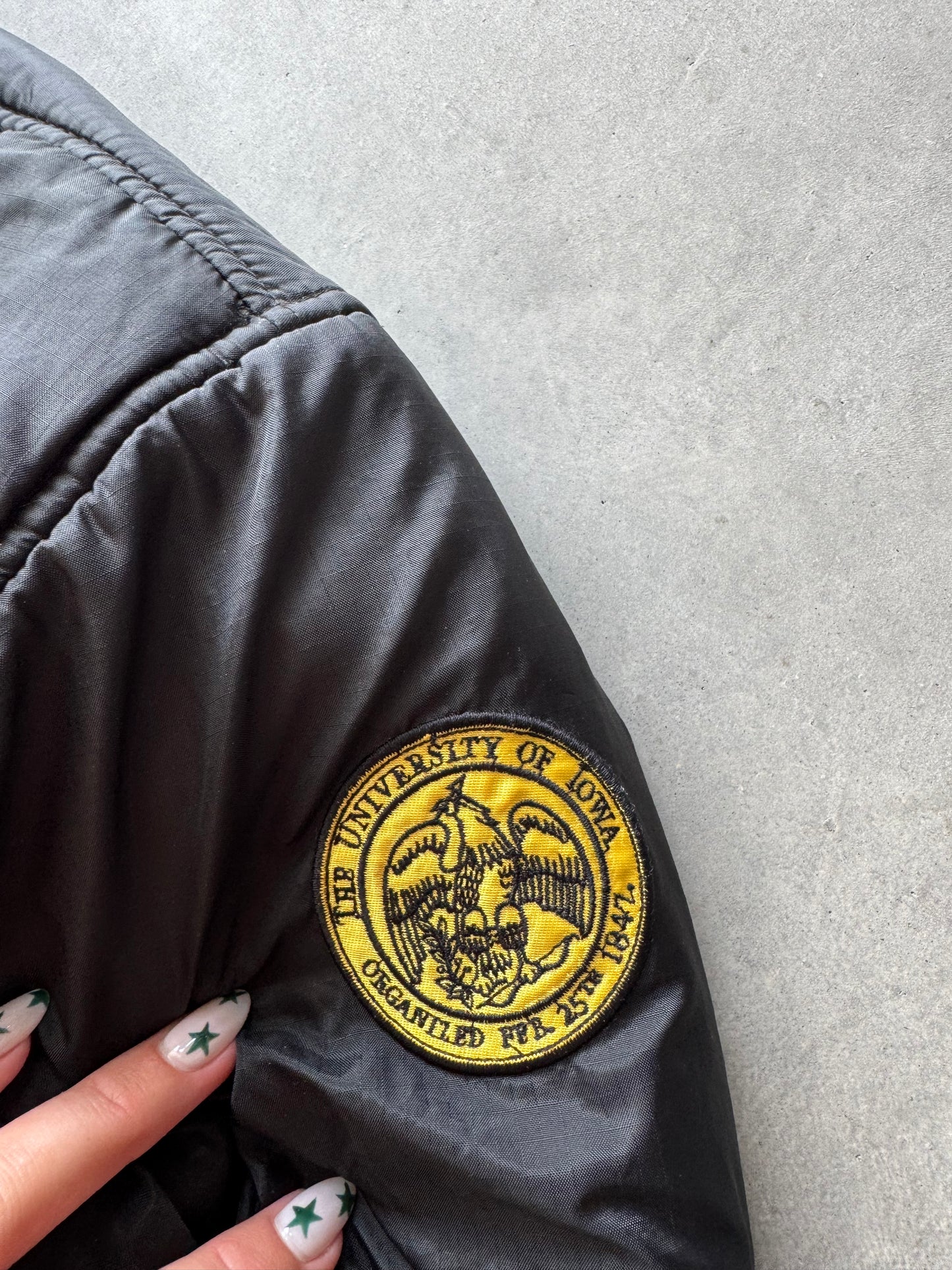 Vintage Iowa Hawkeyes Reversible Coat - M