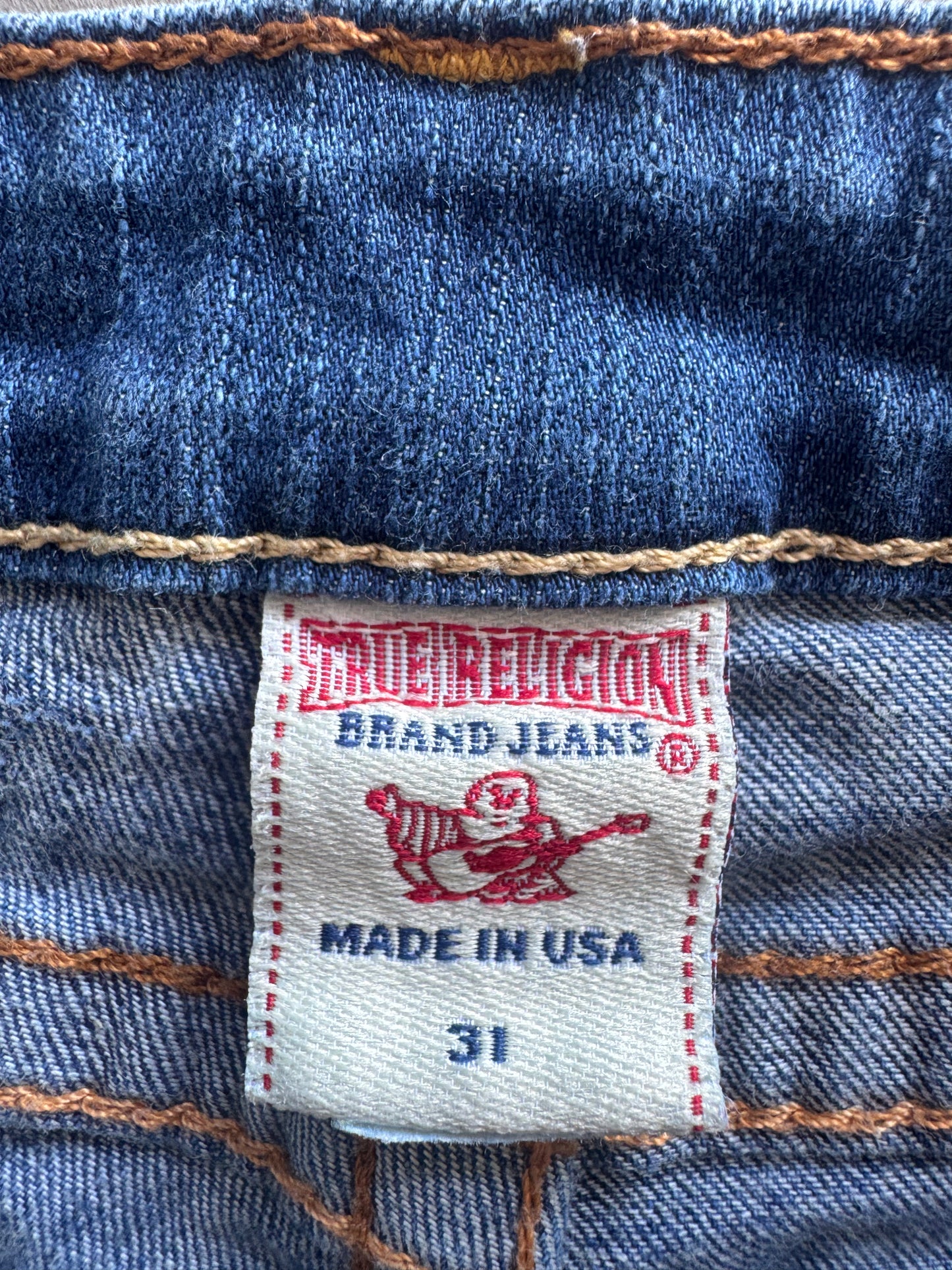 Vintage True Religion Denim Mini Shorts - 31x2.5