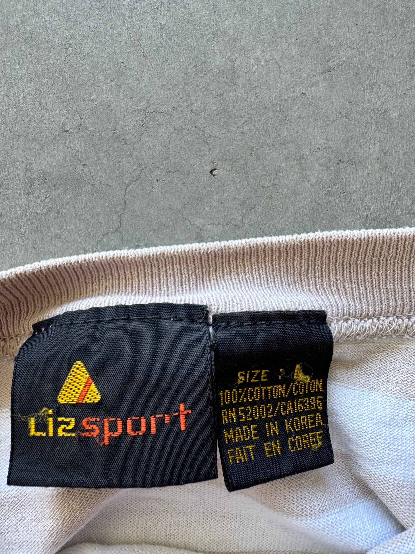 Vintage Striped Cropped Tee - L