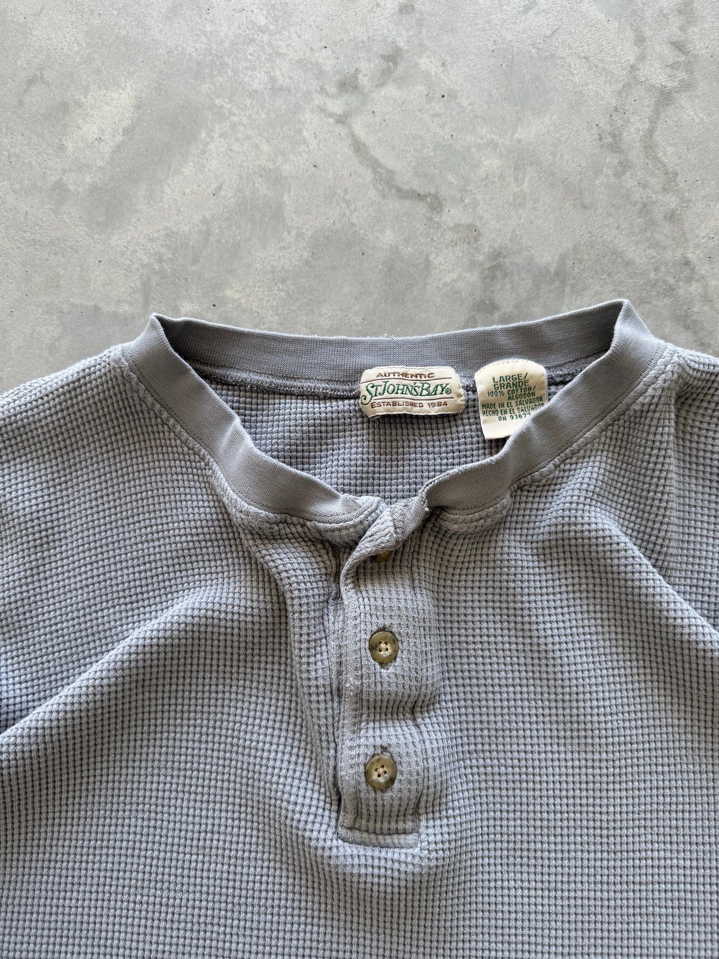 Vintage St. John’s Bay Waffle Knit Longsleeve - L