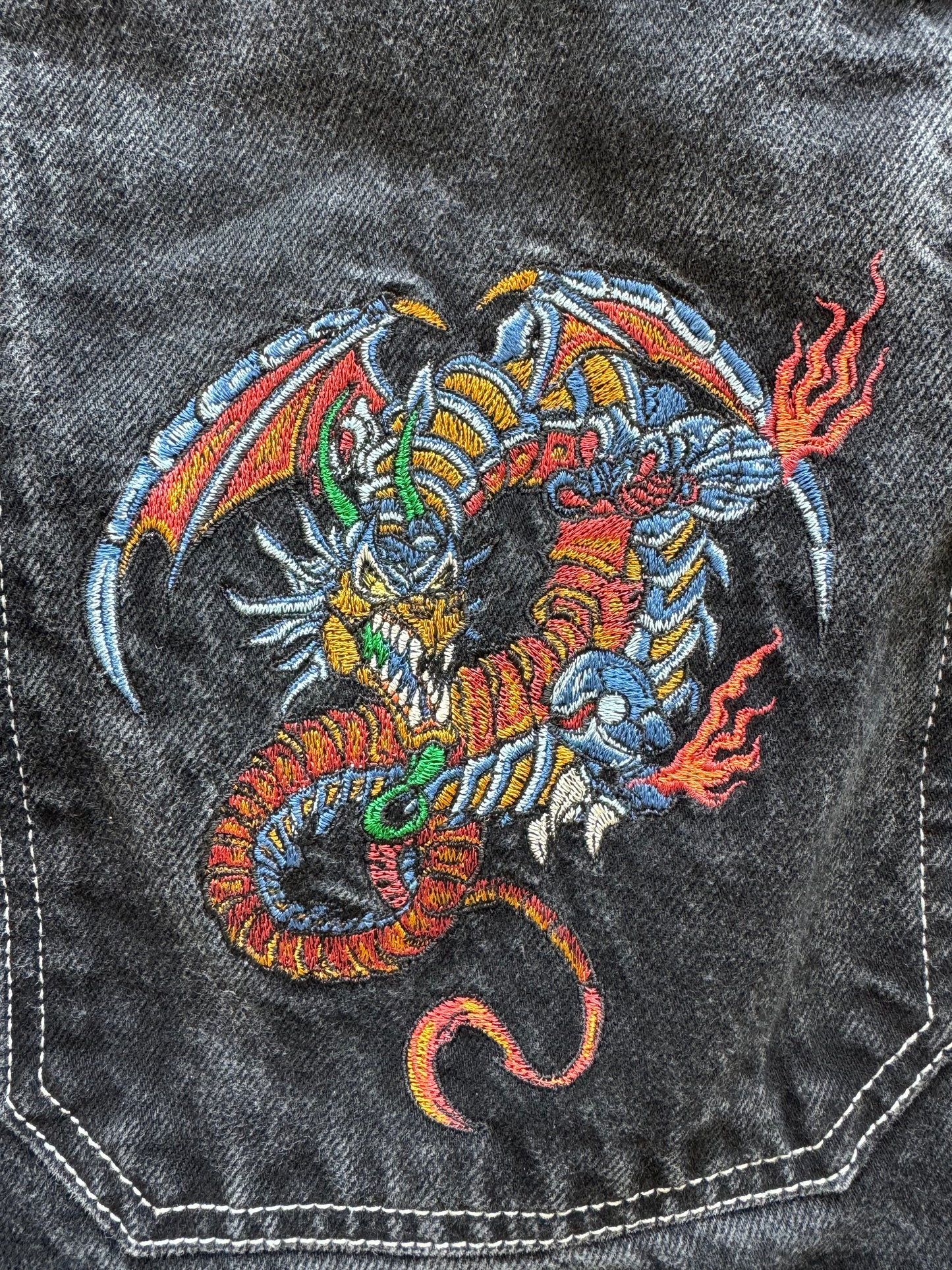 Vintage JNCO Dragon Denim Shorts - 26x11