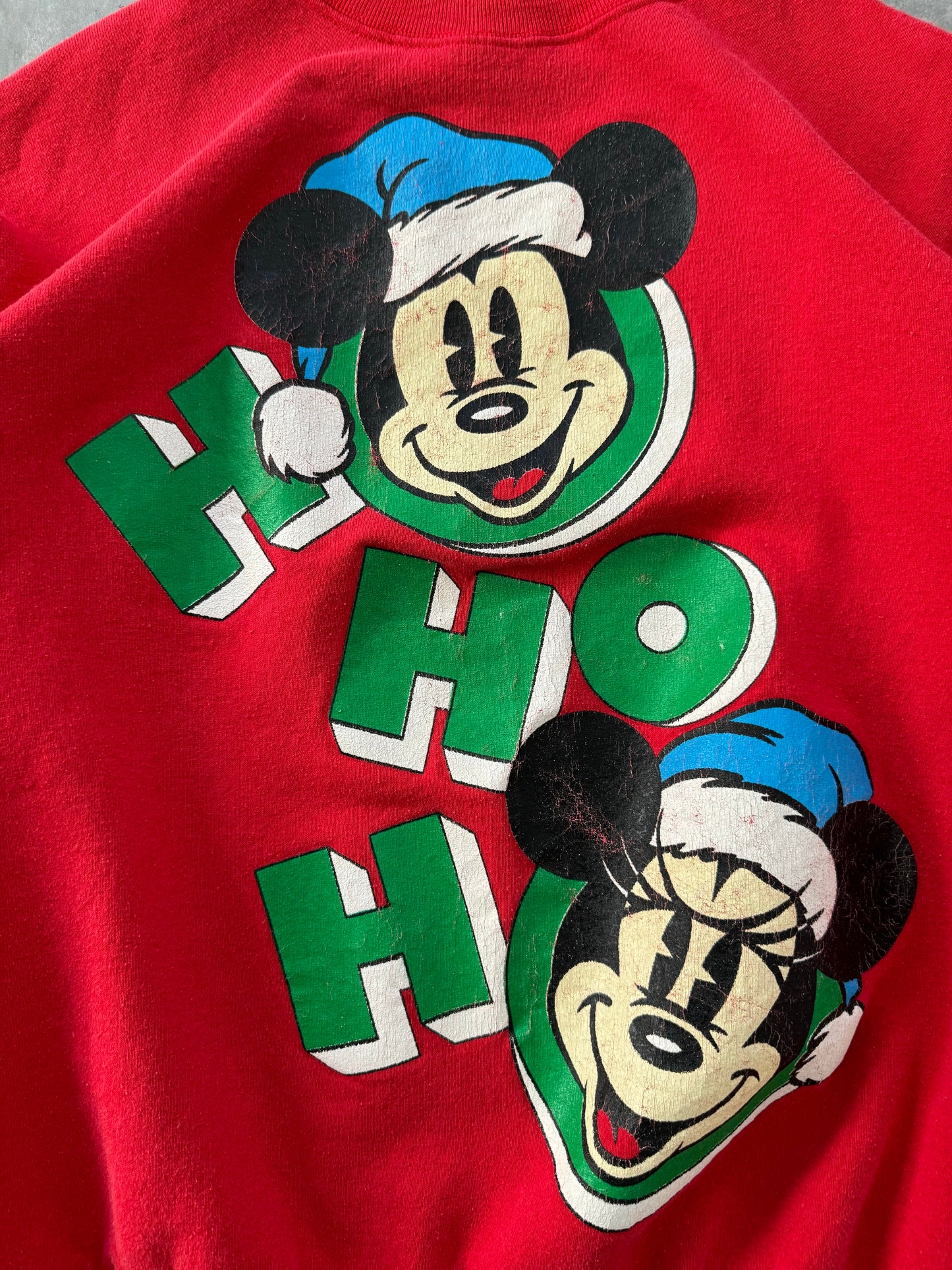 Vintage Christmas Mickey Sweatshirt - XL