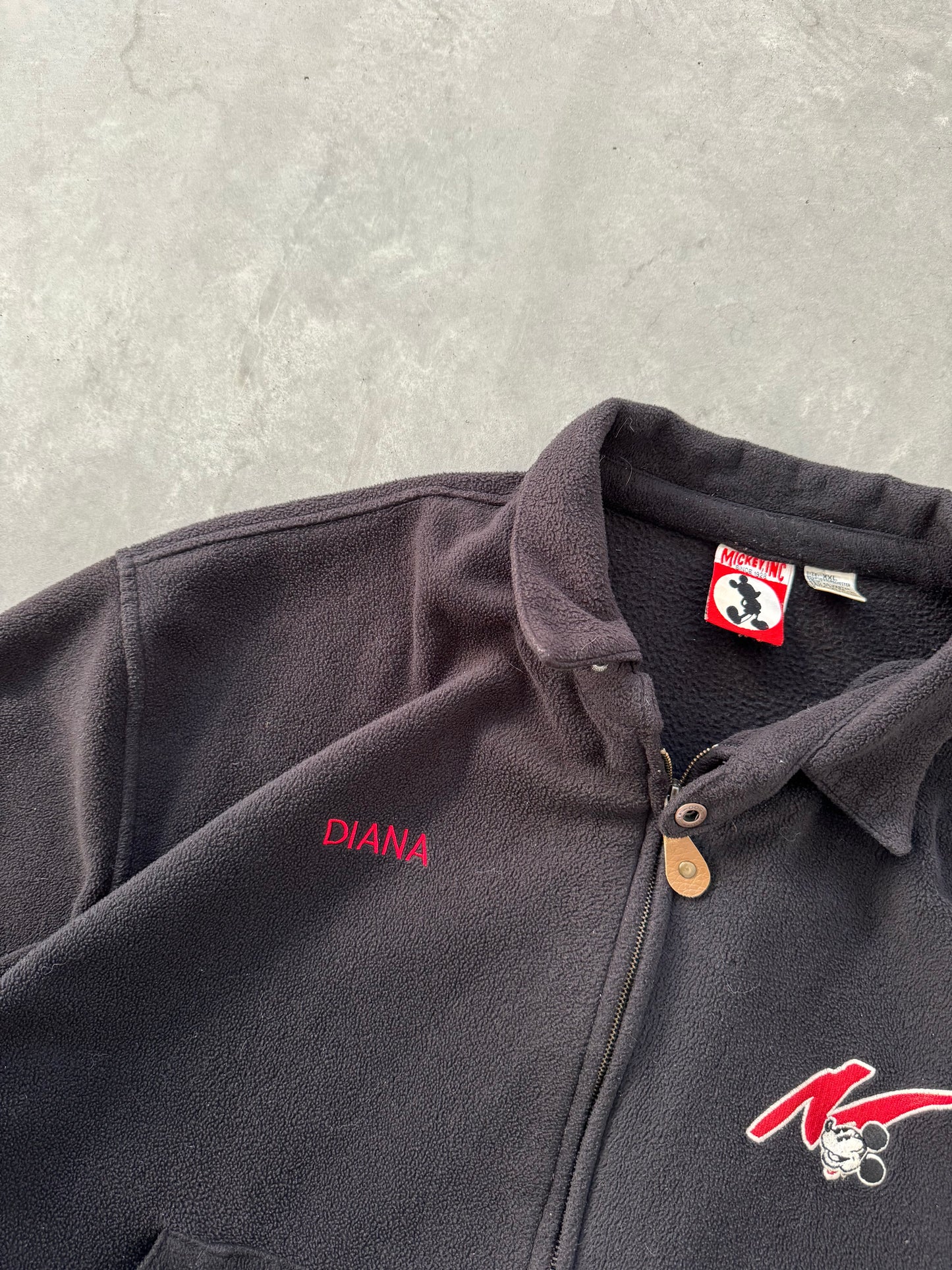 Vintage Mickey Fleece Zip Up - XXL