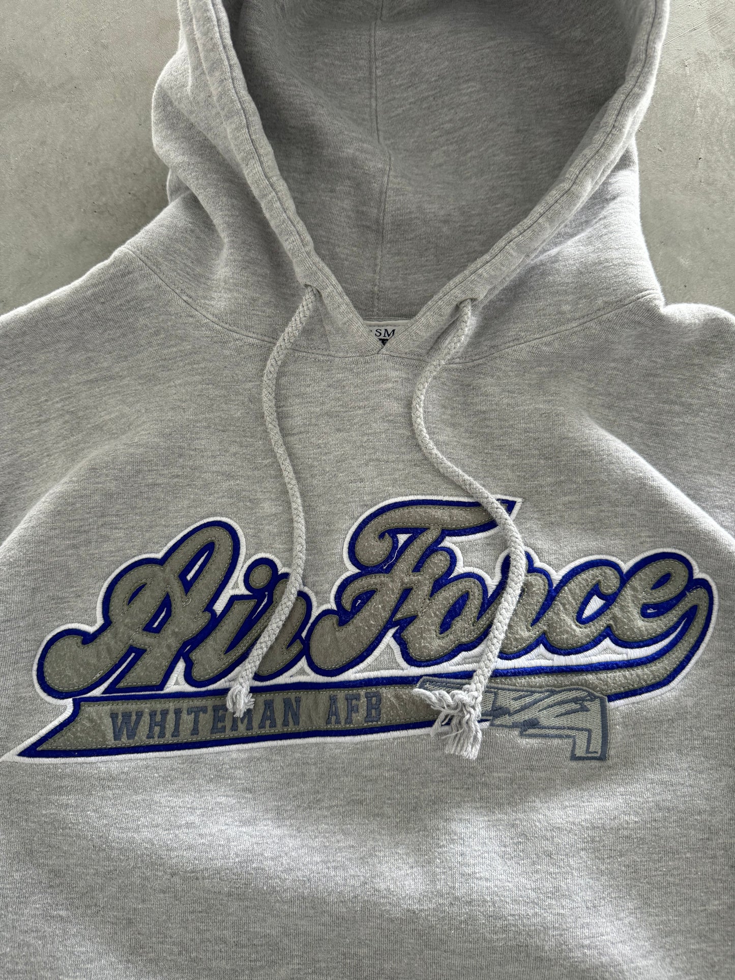Vintage 90s Air Force Hoodie - L