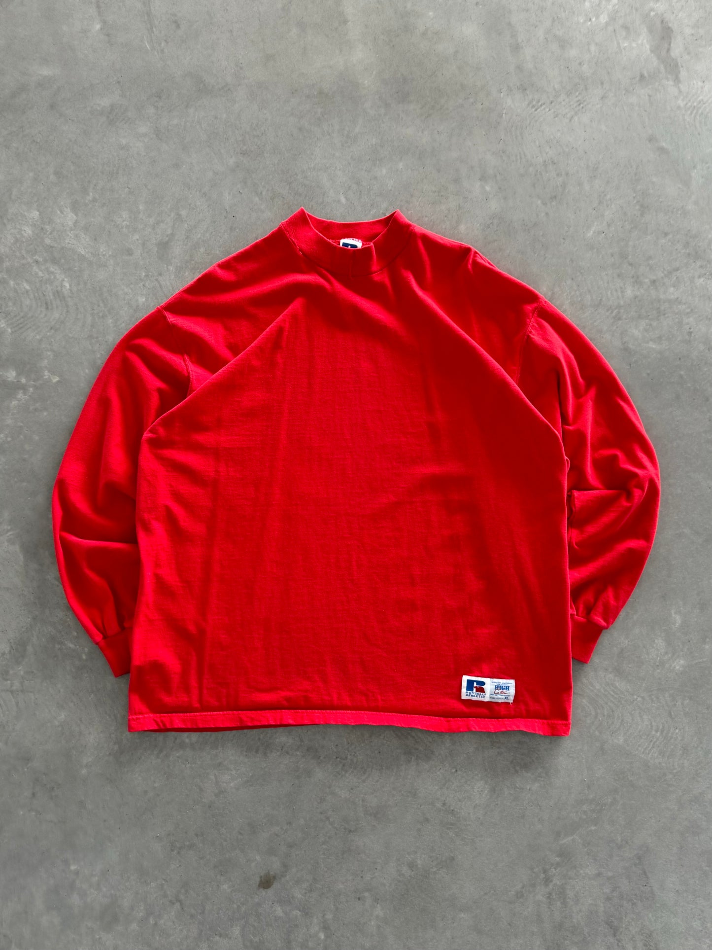 Vintage 90s Russell Mockneck Longsleeve - XL