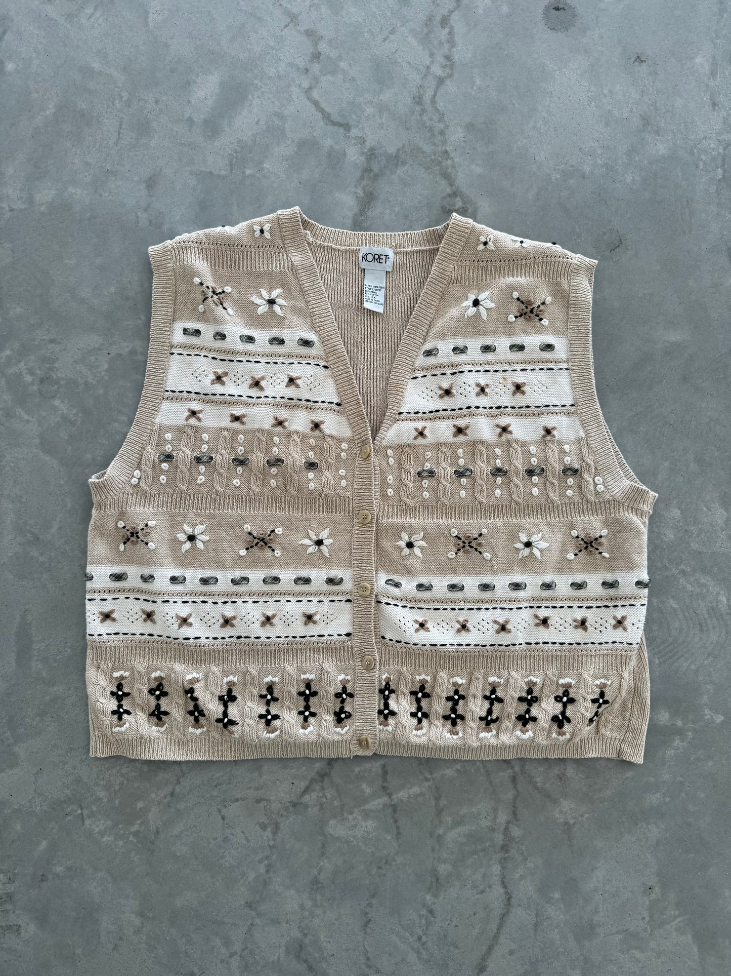 Vintage Sweater Vest - 3XL