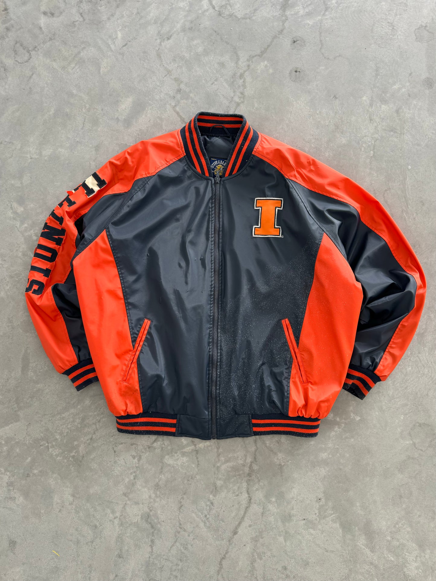 Vintage Illinois Leather Jacket - XL