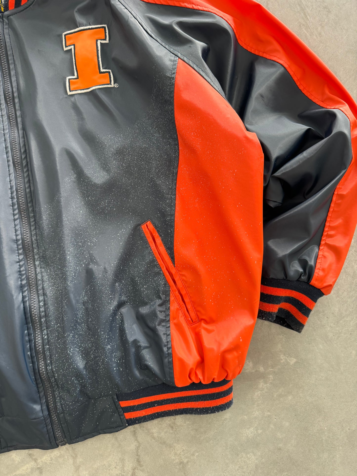 Vintage Illinois Leather Jacket - XL