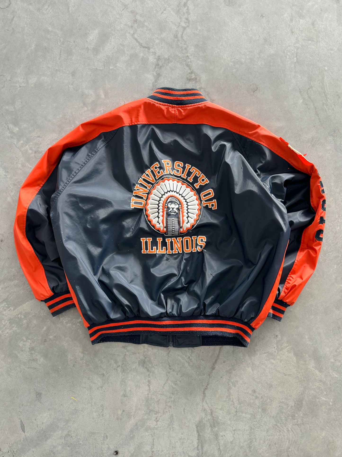 Vintage Illinois Leather Jacket - XL
