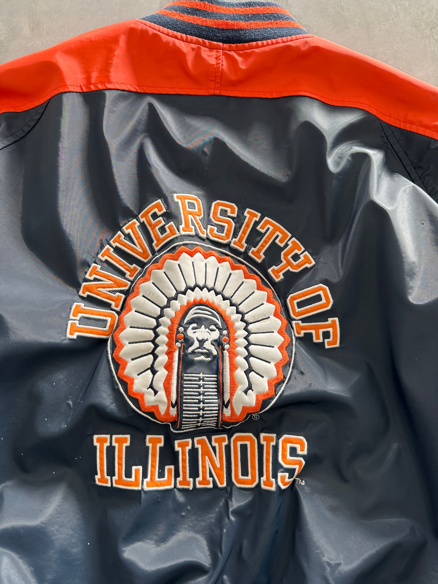 Vintage Illinois Leather Jacket - XL