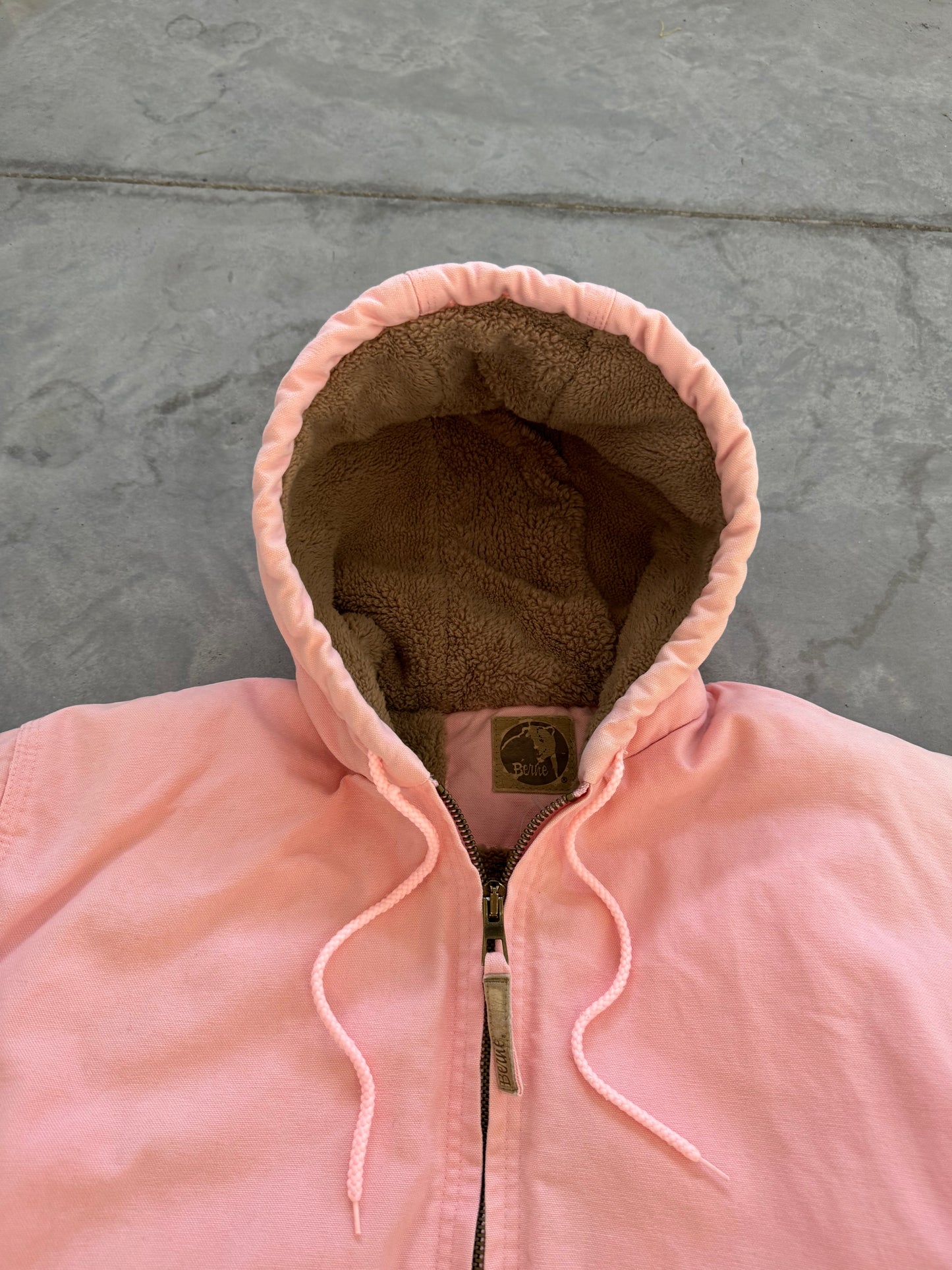 Vintage Baby Pink Coat - XL