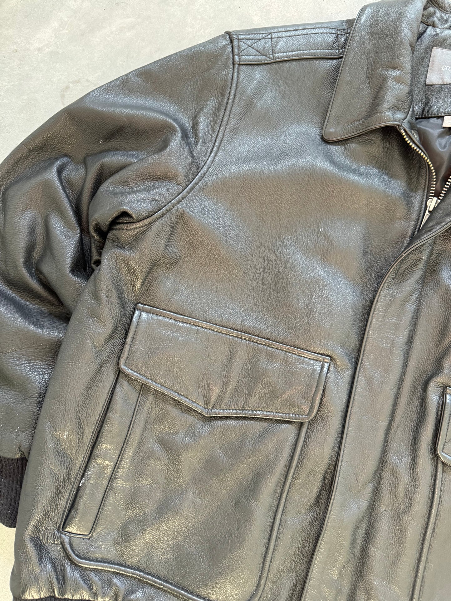 Vintage Leather Jacket - L