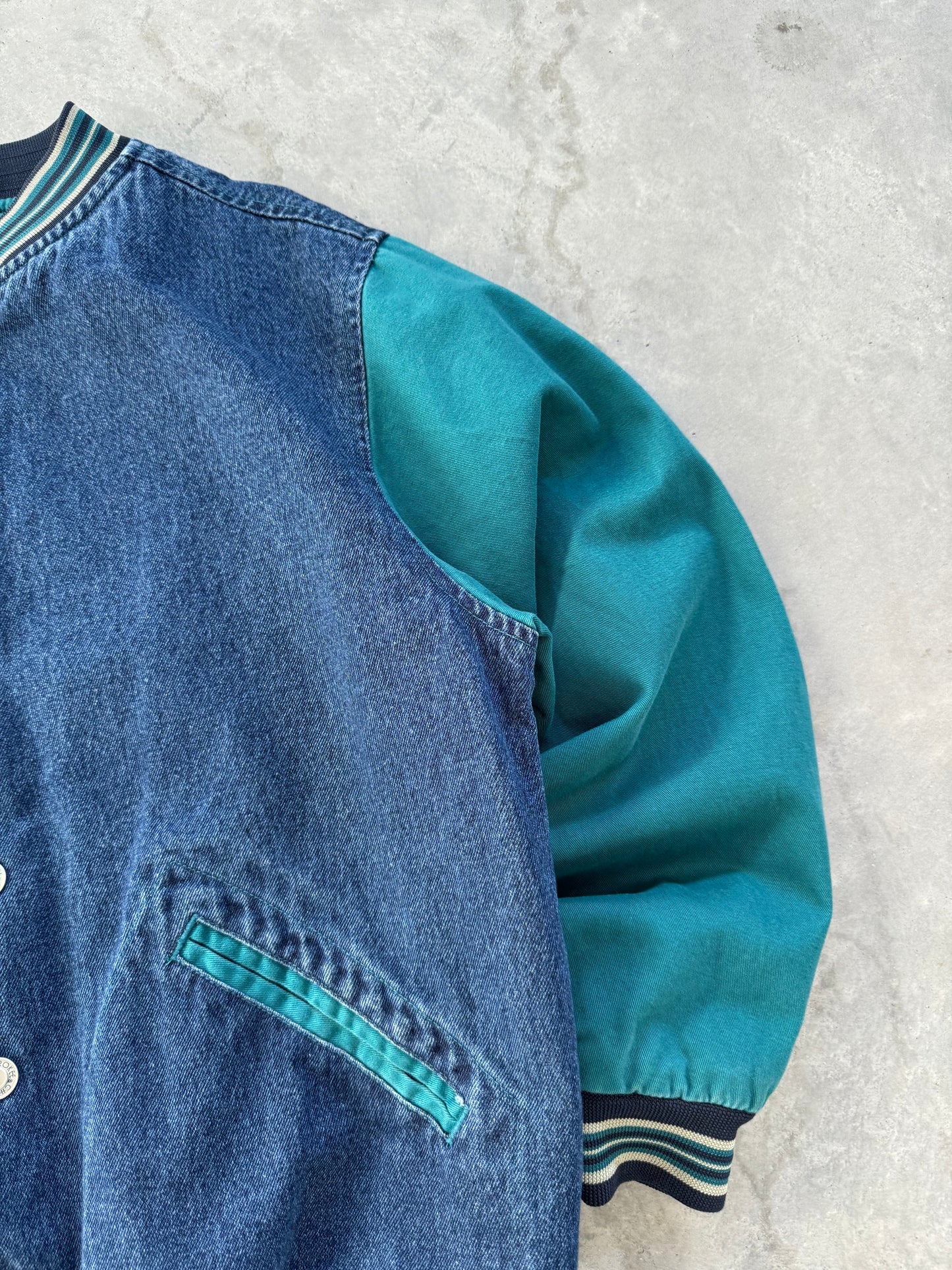 Vintage 90s Denim Coat - XL