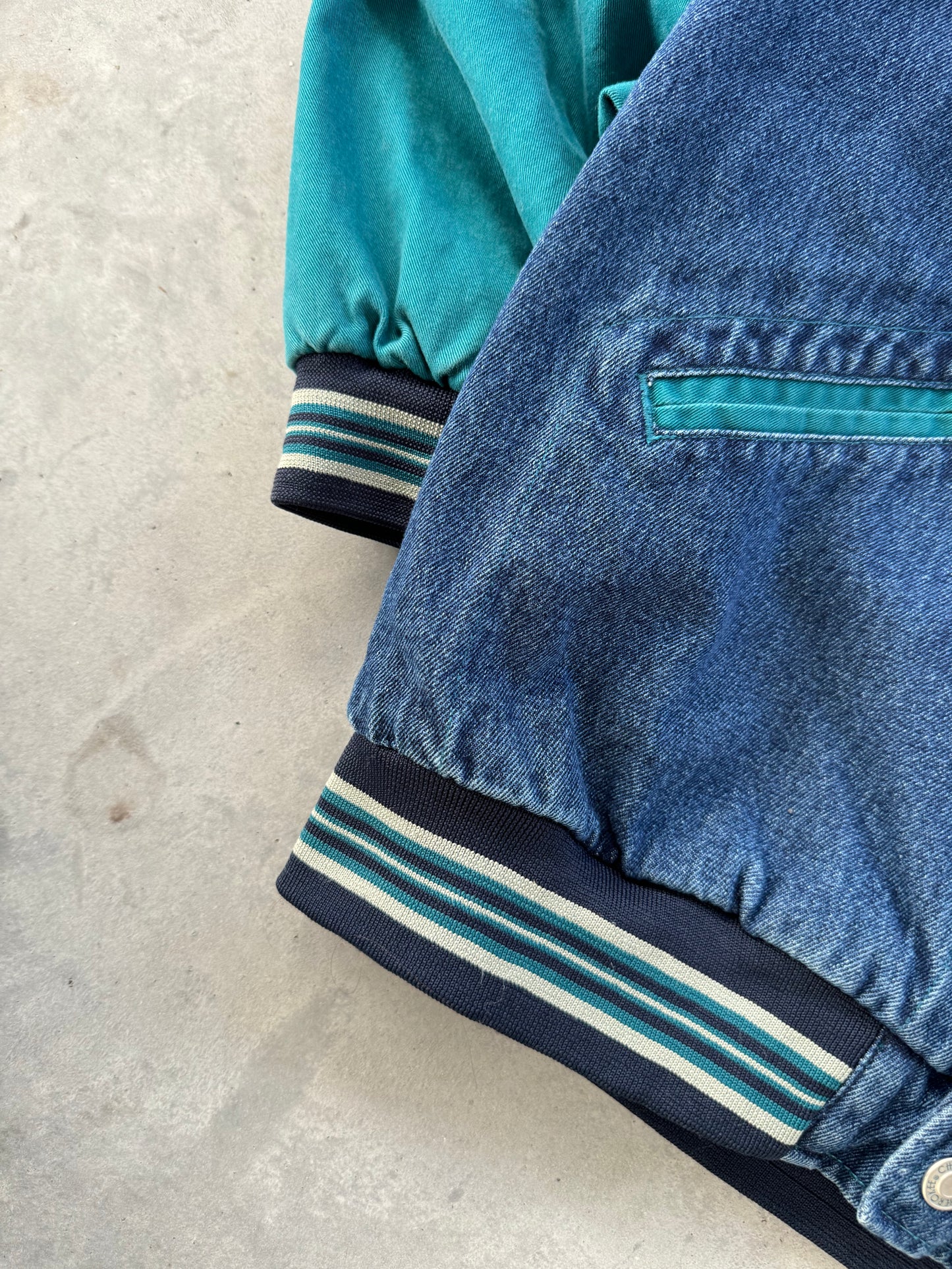 Vintage 90s Denim Coat - XL