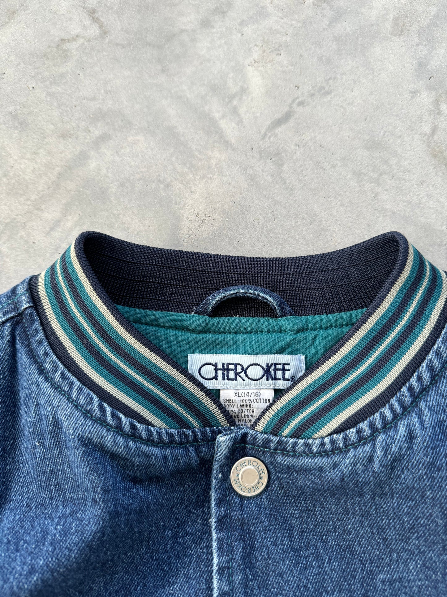 Vintage 90s Denim Coat - XL