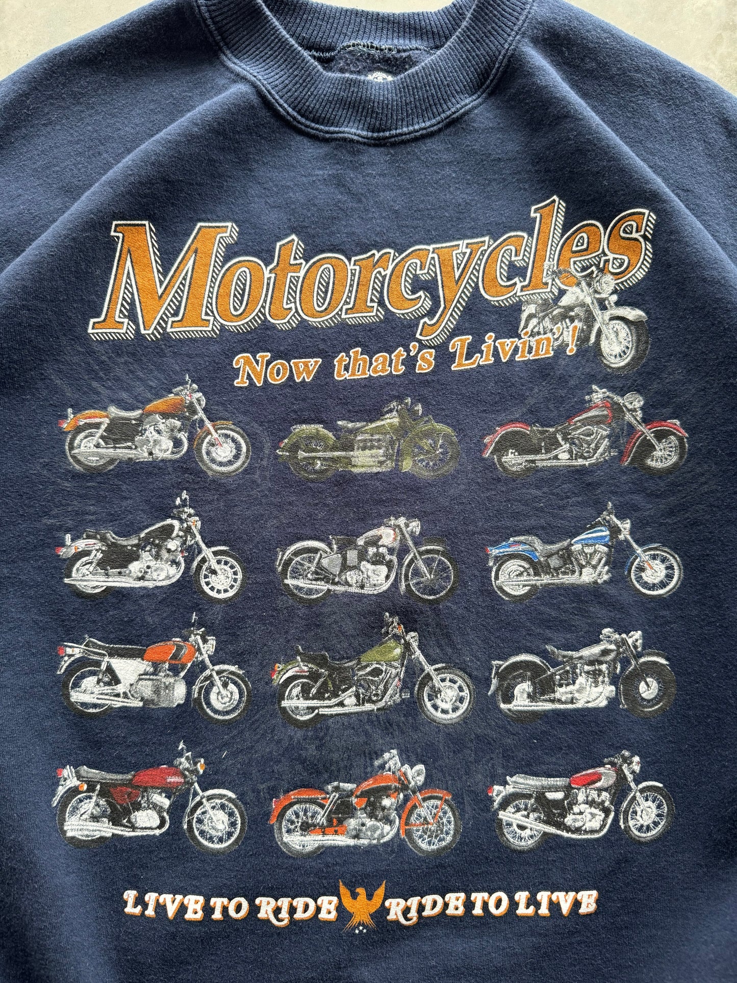 Vintage Motorcycles Sweatshirt - XL