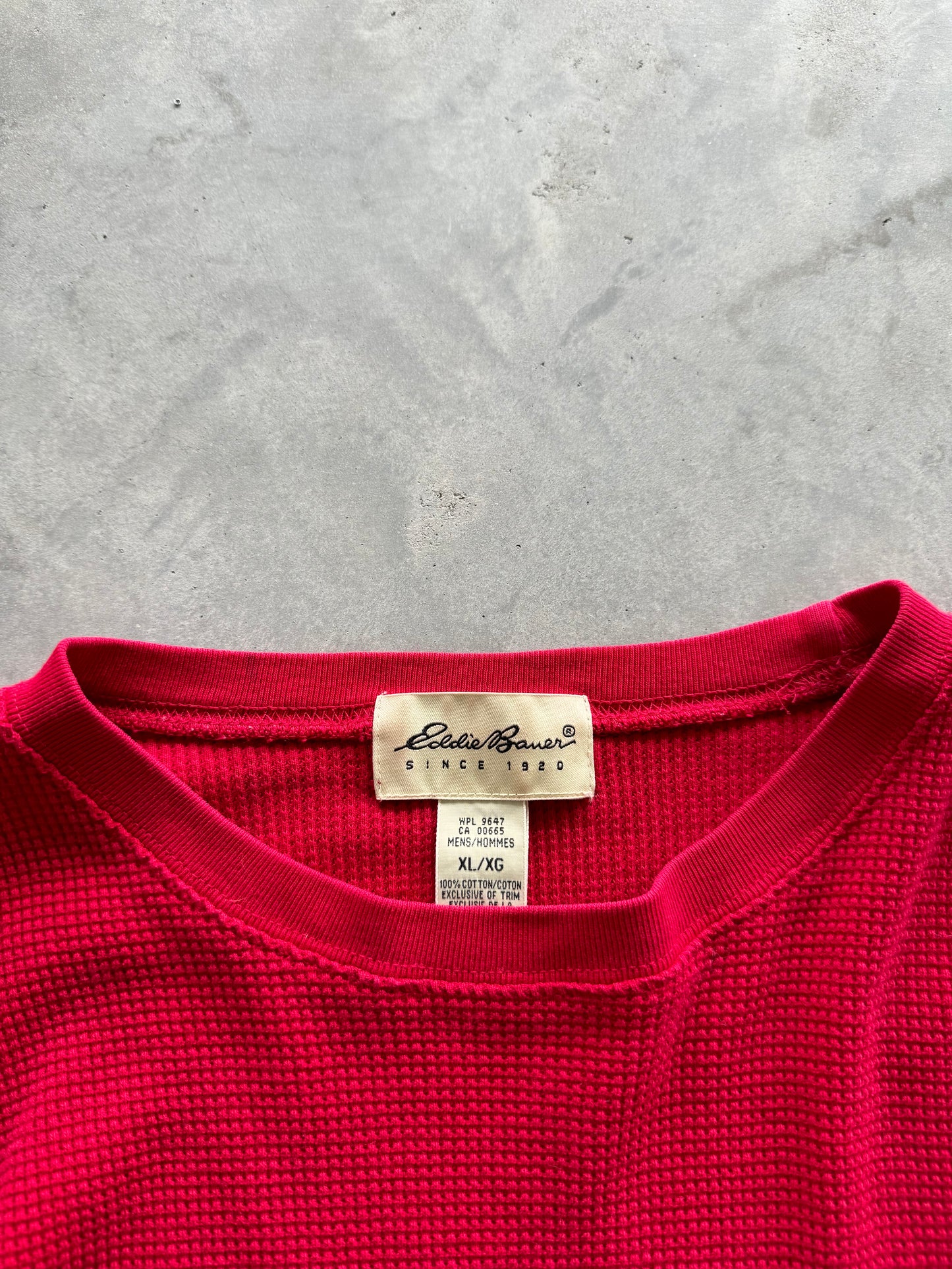 Vintage Eddie Bauer Waffle Knit - XL