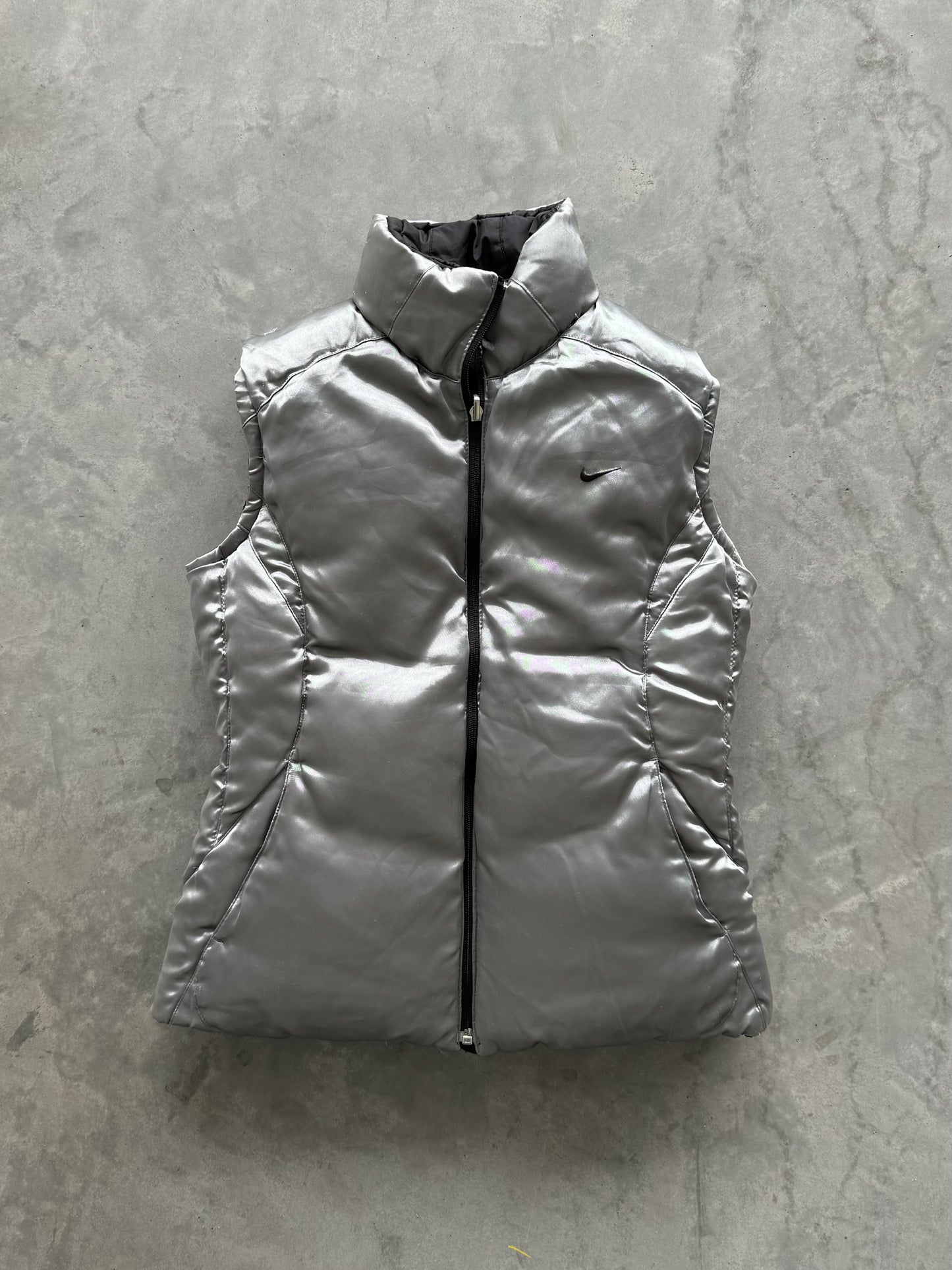 Vintage 00s Reversible Nike Puffer Vest - S