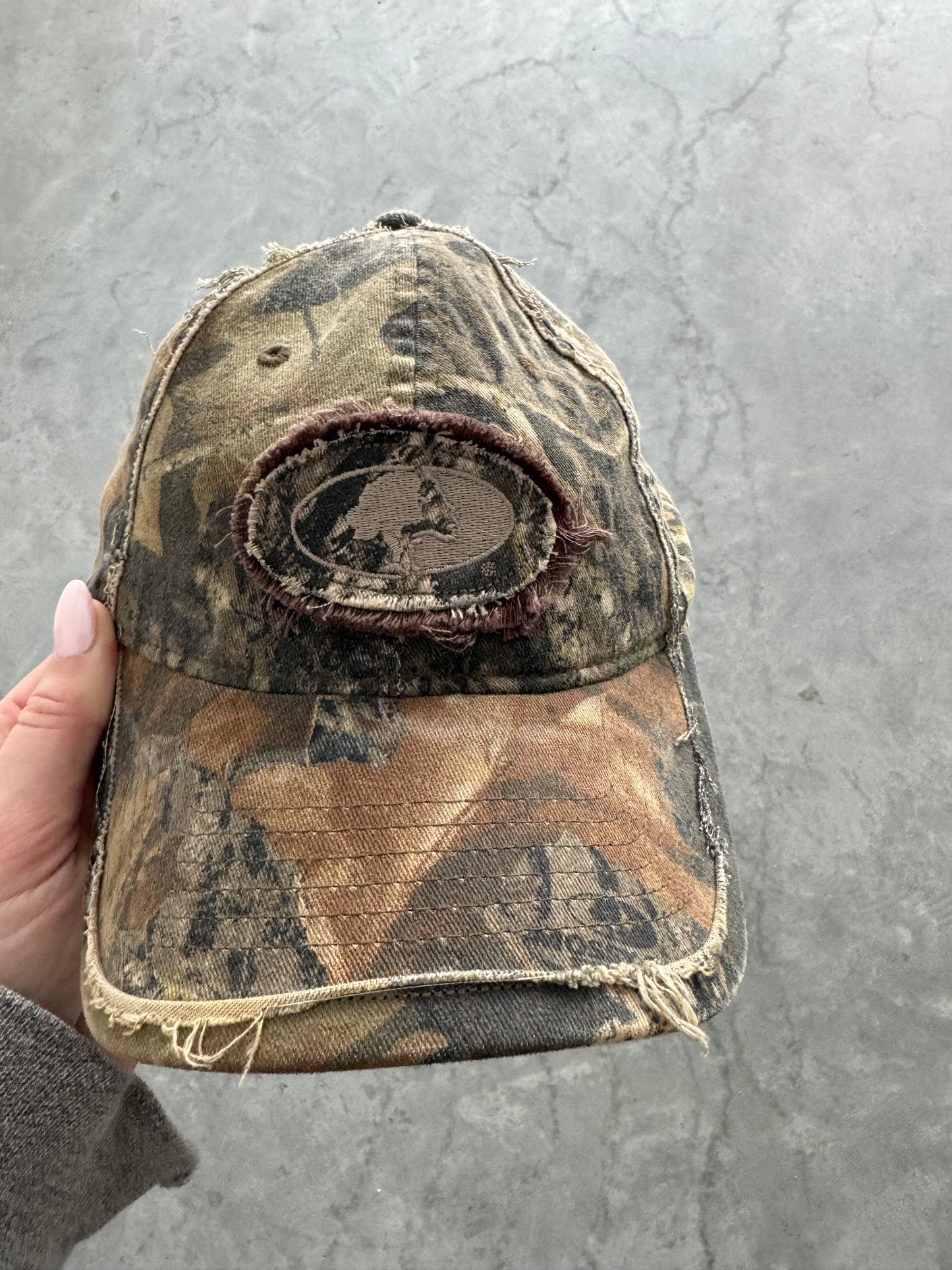 Vintage Camo Mossy Oak Hat