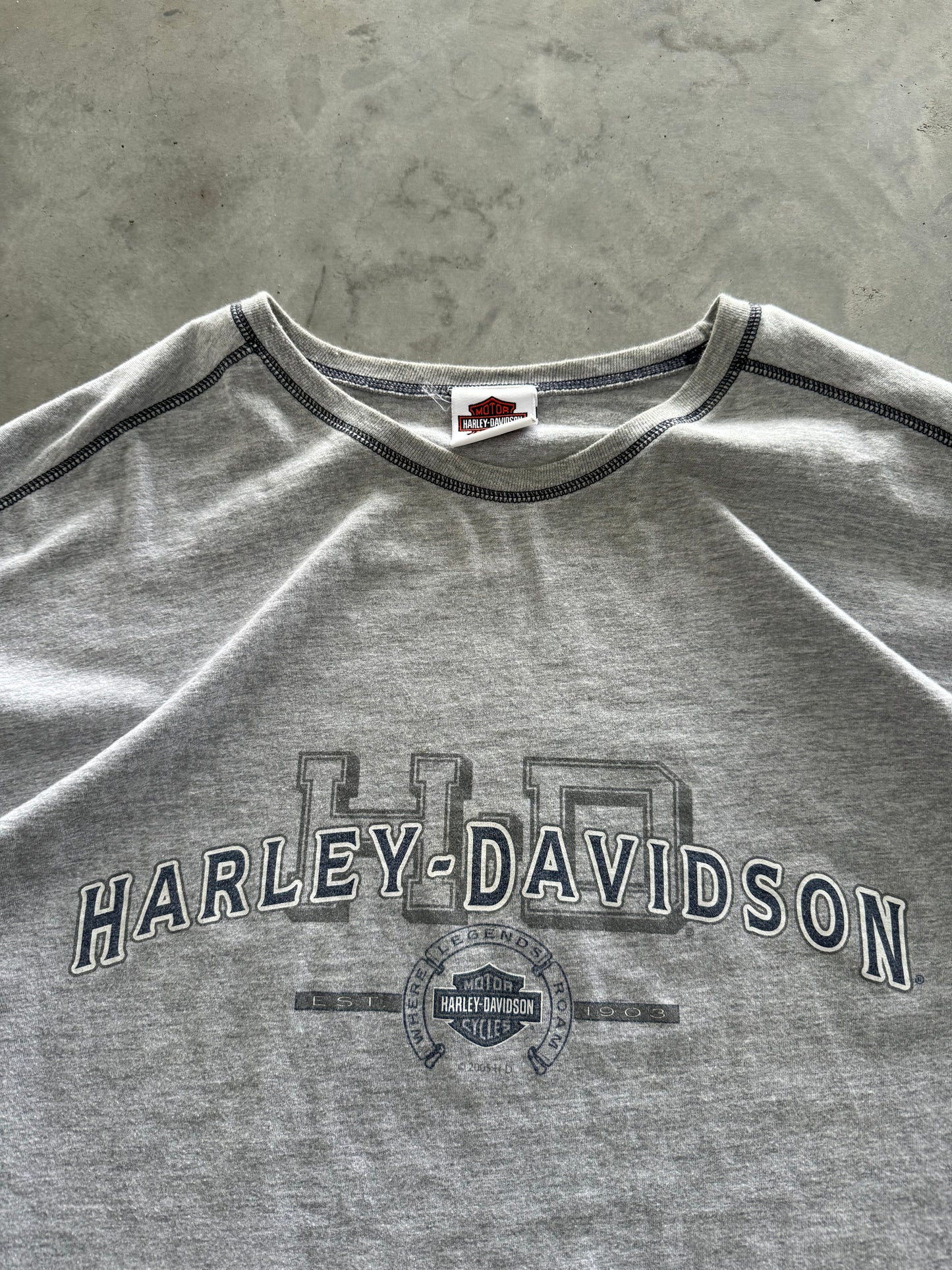 Vintage 00s Harley Davidson Longsleeve Tee - XXL