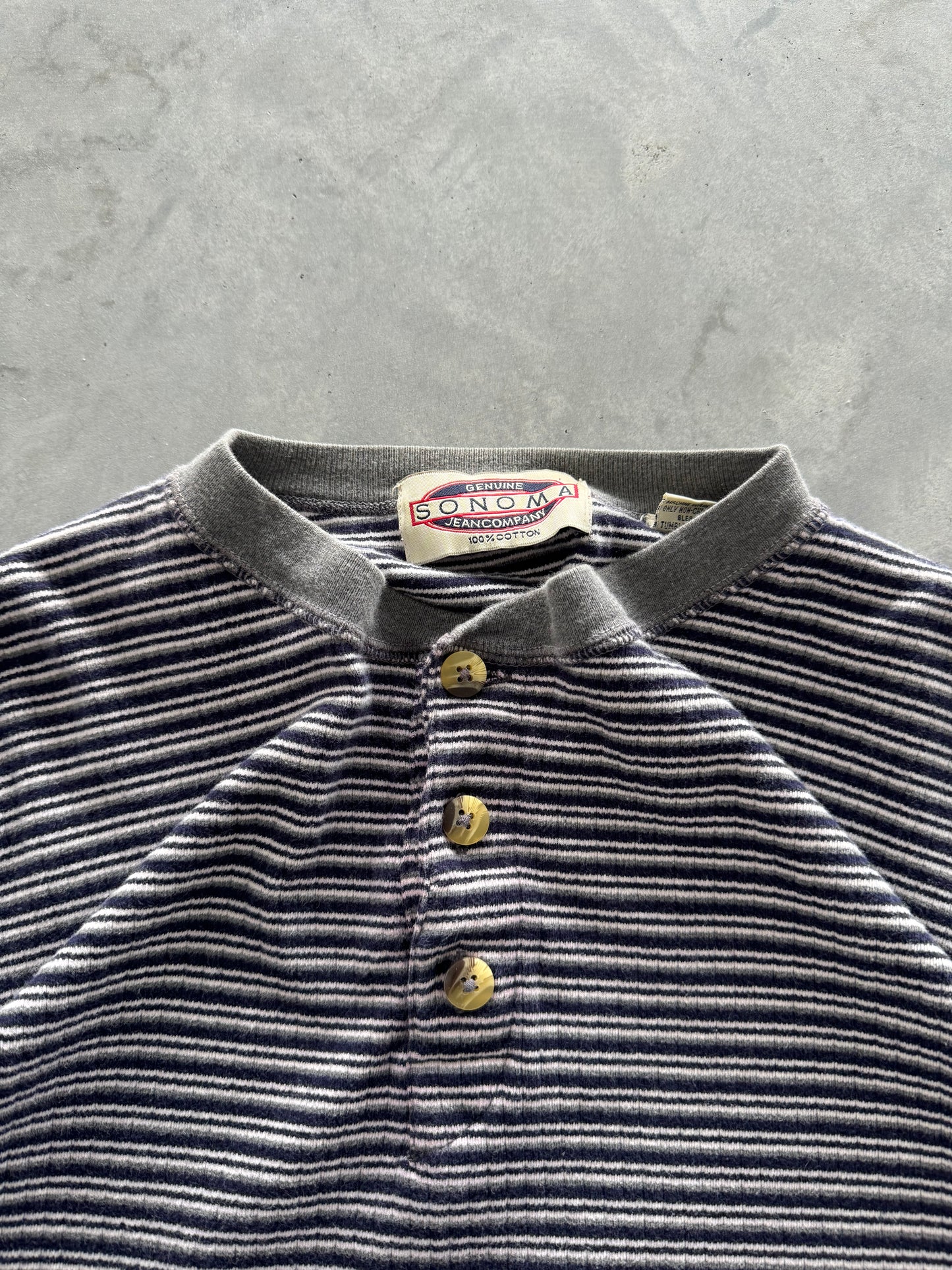 Vintage Striped Longsleeve Tee - XL