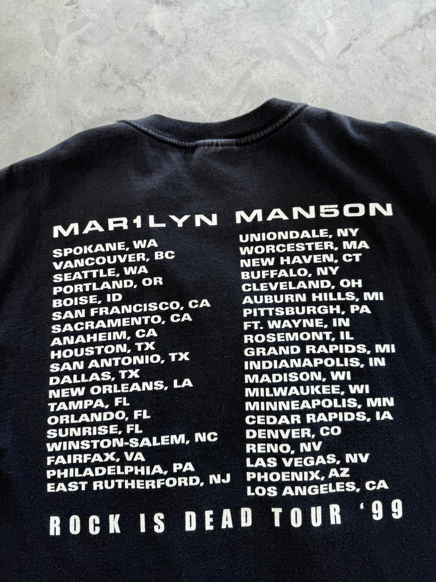 Vintage 90s Original Marilyn Manson Tour Tee - XL