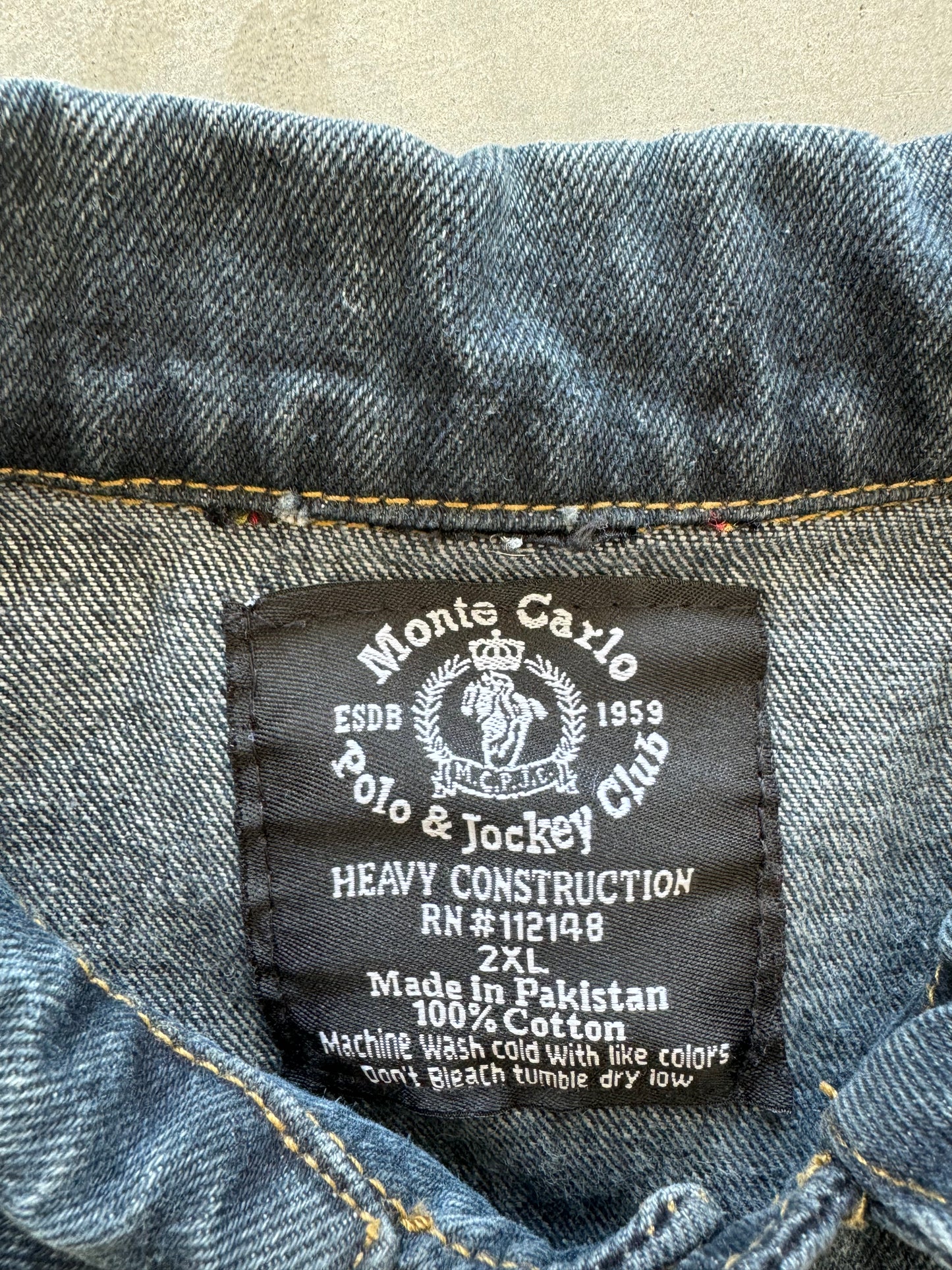 Vintage Monte Carlo Denim Jacket - XXL
