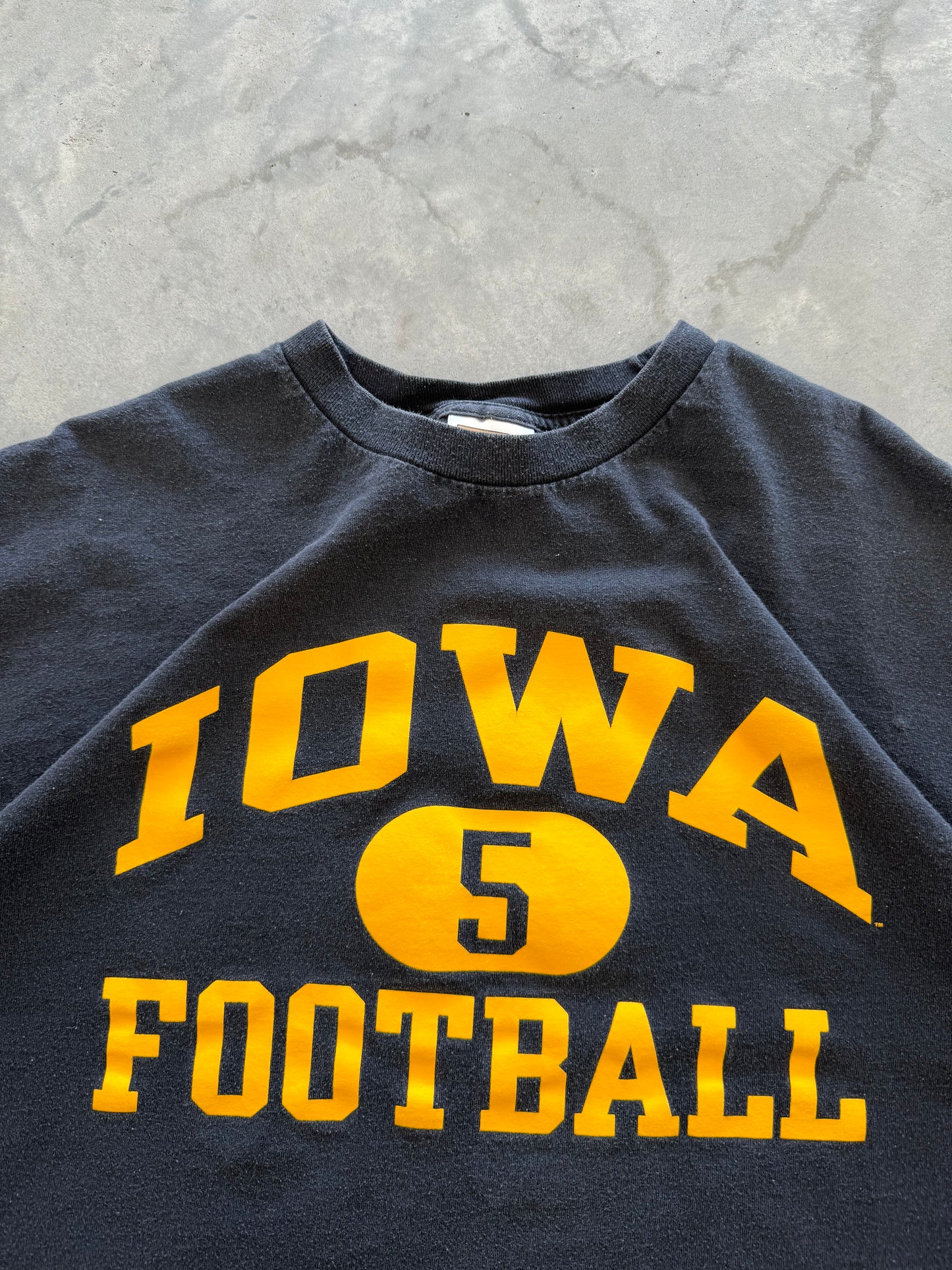 Vintage Iowa Hawkeyes Football Tee - XXL
