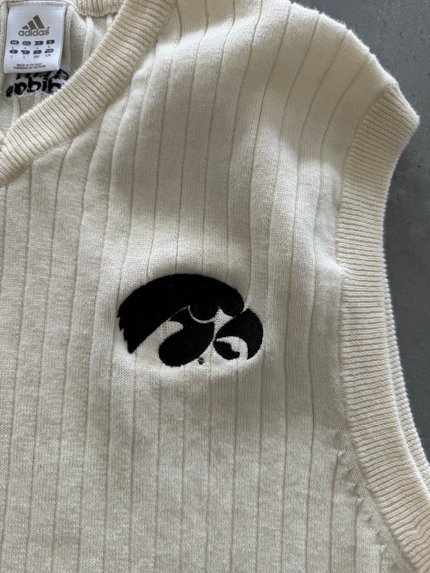Vintage Iowa Adidas Vest - L