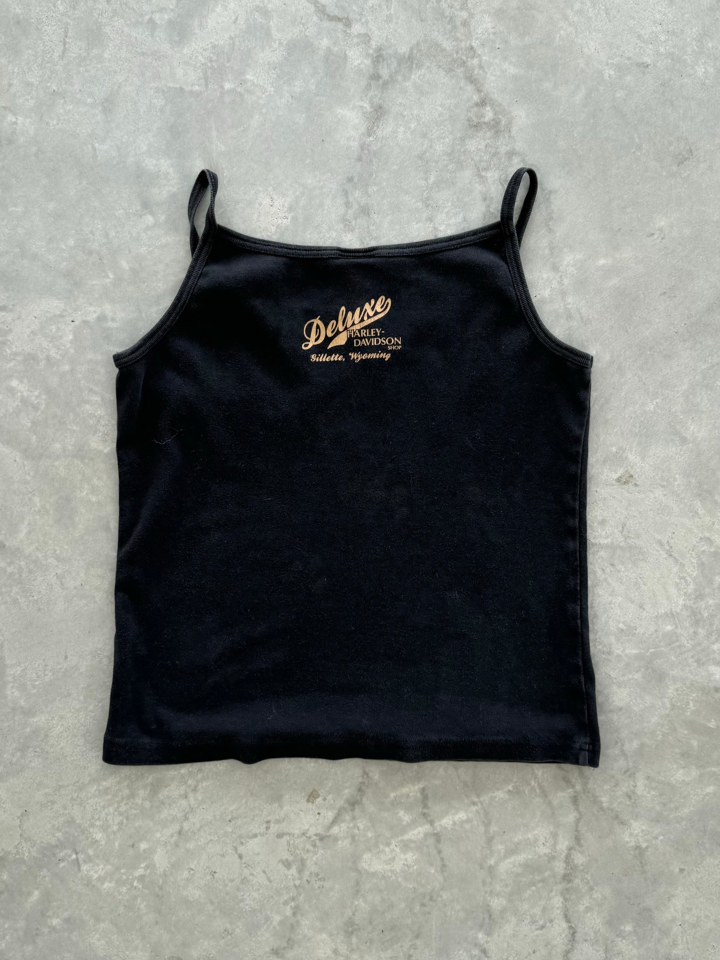 Vintage Harley Davidson Lace Trim Tank Top - XL