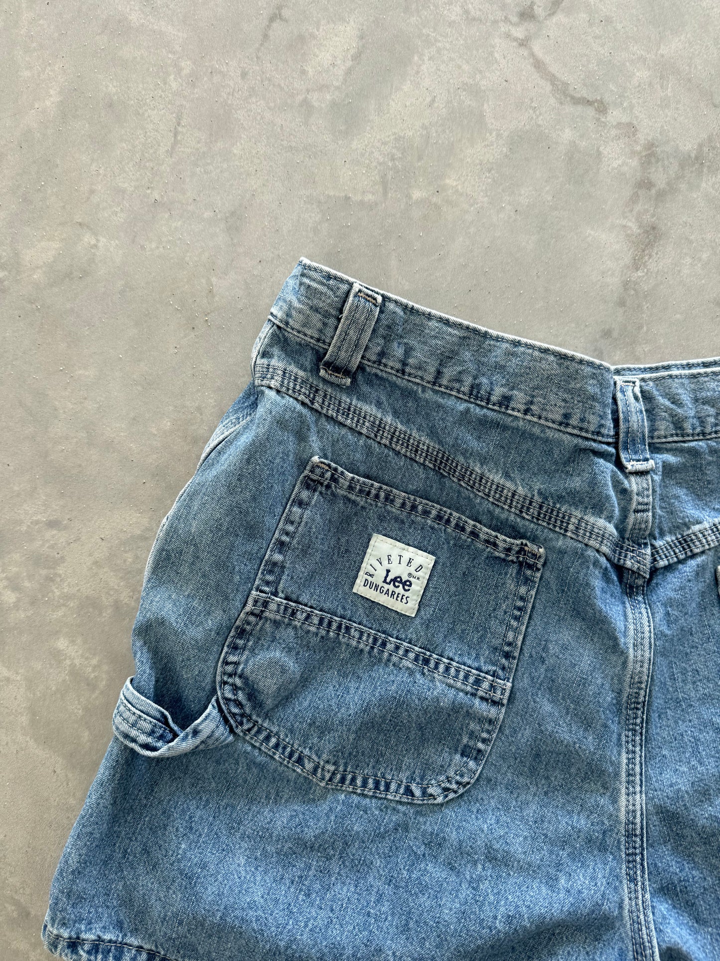 Vintage Riveted Lee Shorts - 34x3